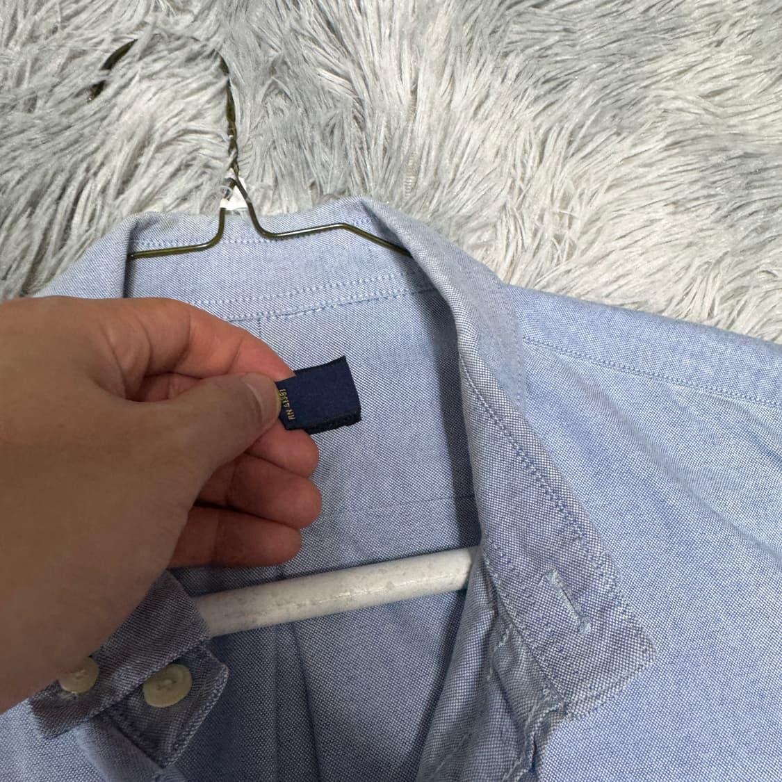 폴로랄프로렌 블루 셔츠 XL사이즈 상품이미지3