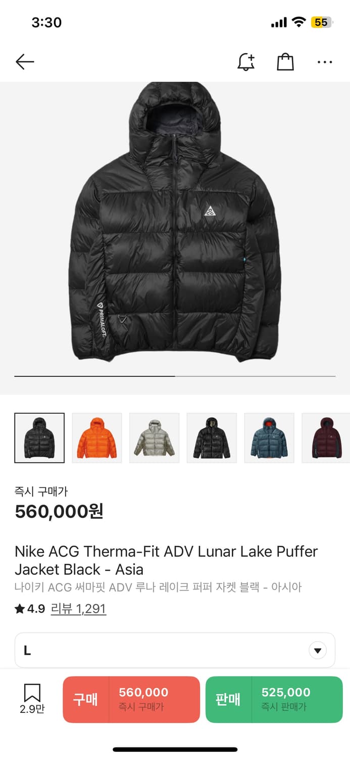 나이키 acg 루나레이크 패딩 구형 상품이미지6