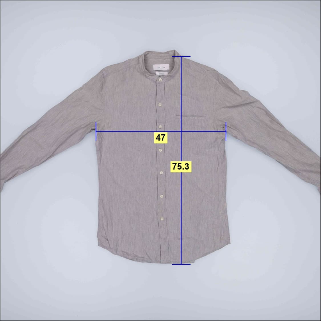 [100] 지오지아 슬림핏 차이나 셔츠 0119H2 상품이미지5