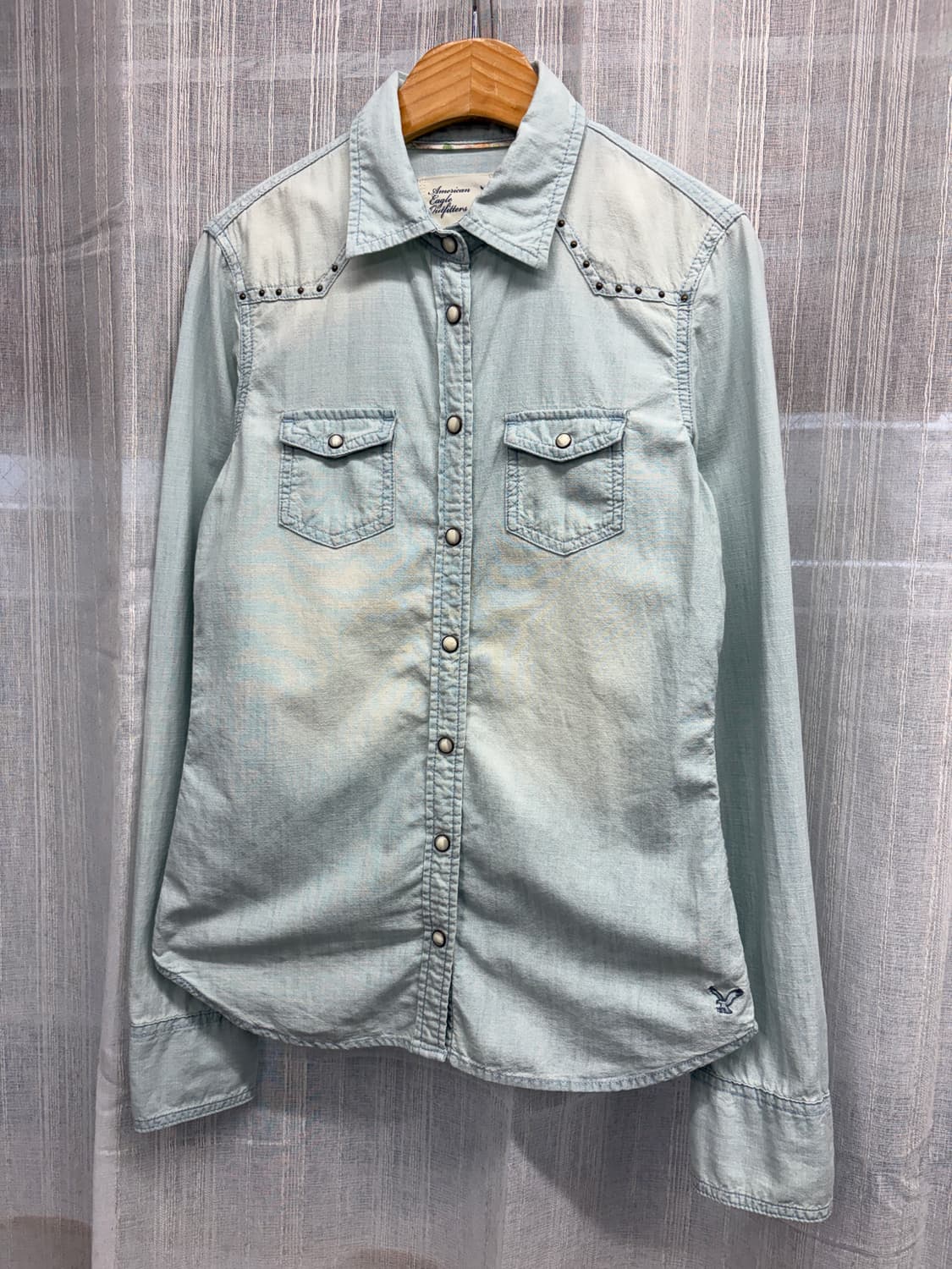 아메리칸 이글 스터드 웨스턴 연청 셔츠 상품이미지1