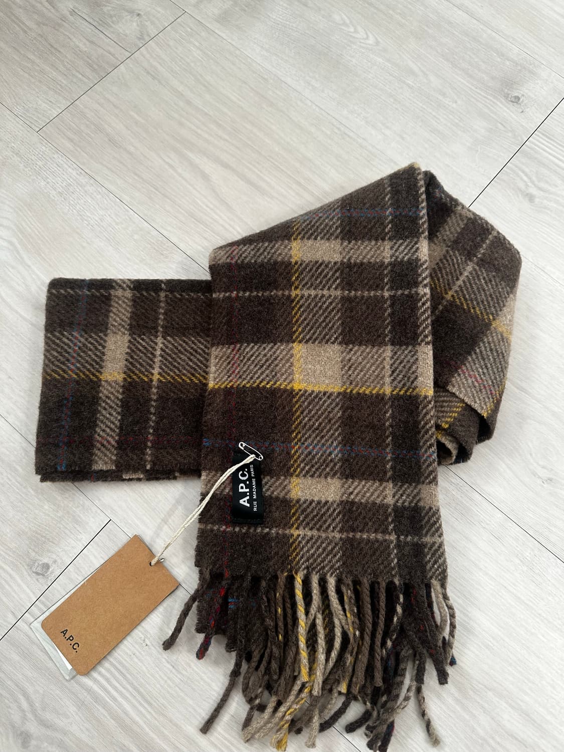 A.P.C 아페쎄 울 체크 머플러 상품이미지2