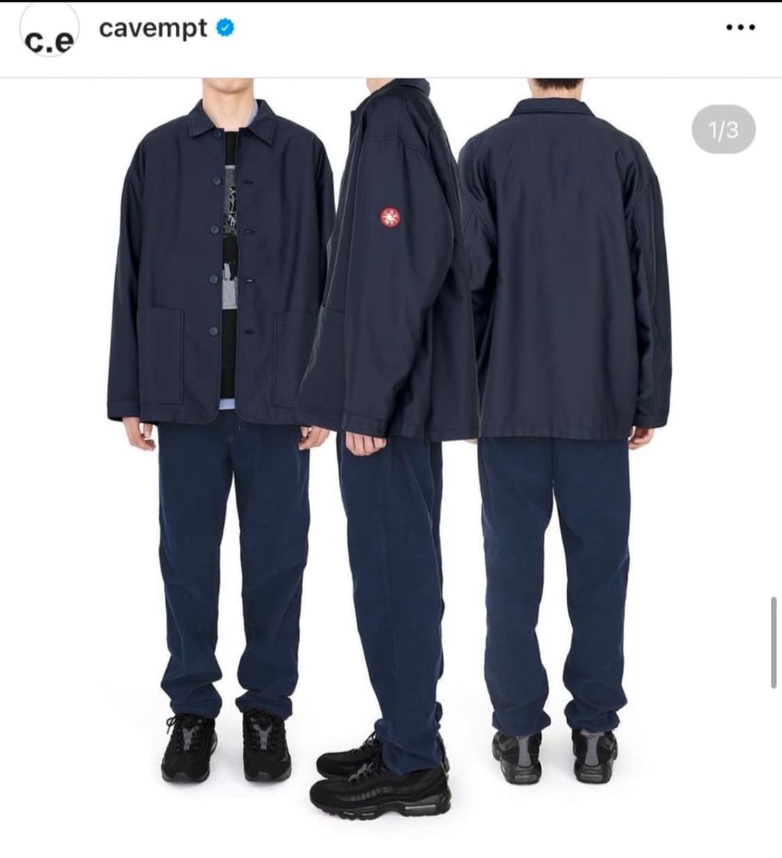 카브엠트 버튼 카라 워크자켓  상품이미지1