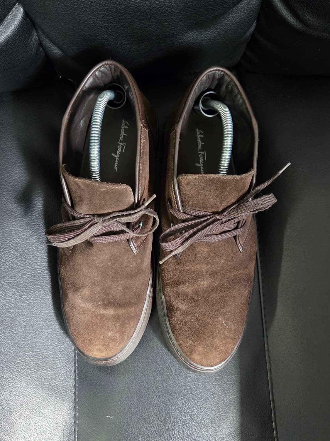 (정품) [몽클레어] 스웨이드 가죽 스니커즈 판매합니다. 상품이미지5