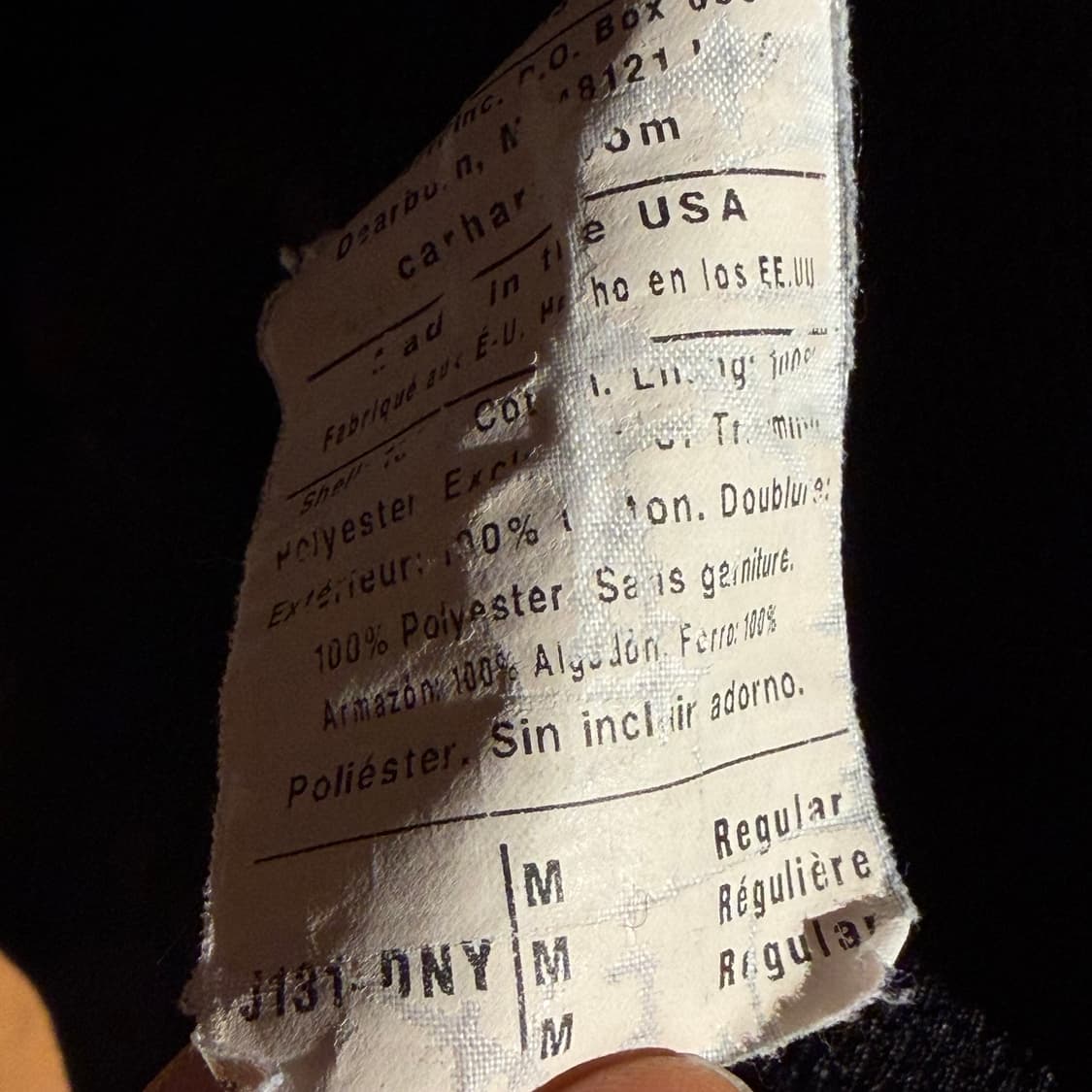 칼하트 USA J131 인디고 덕 액티브 자켓 M  상품이미지6