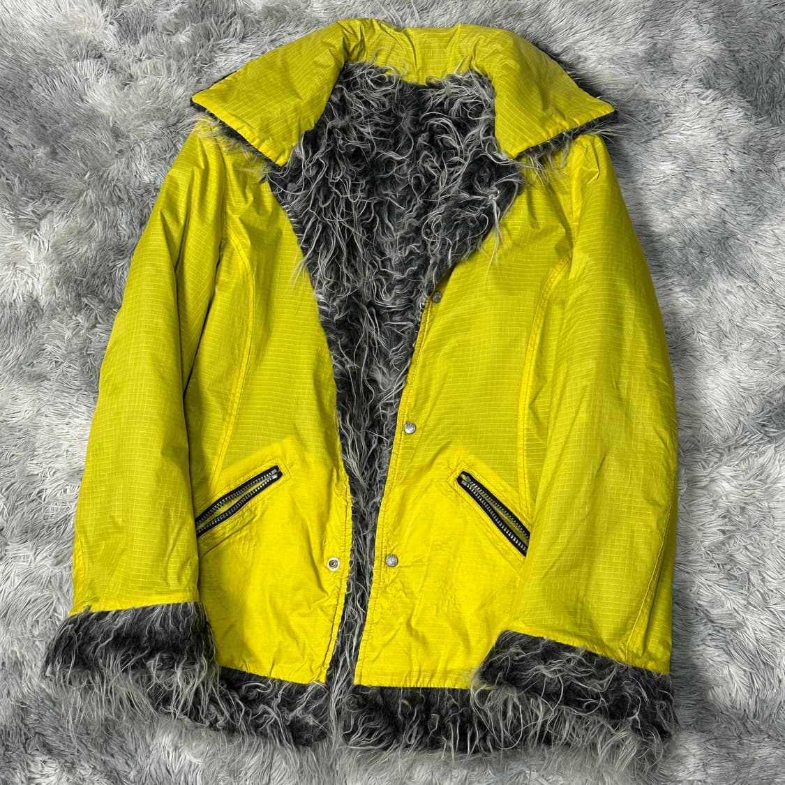 디젤 이태리 몽골리안 퍼 나일론 자켓 L 상품이미지2