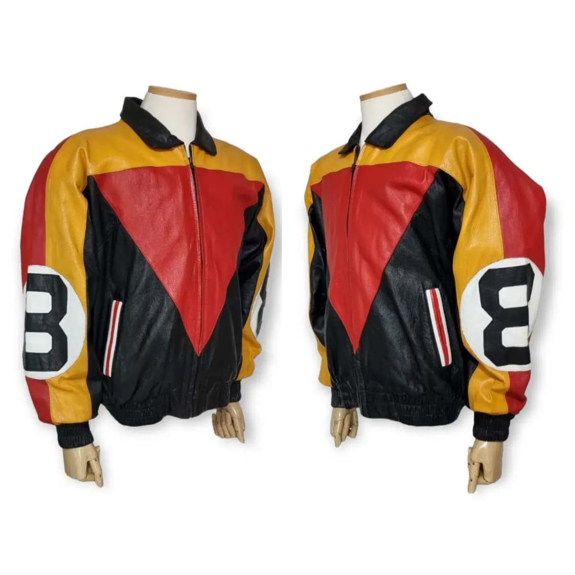 90s 빈티지 8볼 가죽자켓 8ball 바시티자켓 레더자켓 상품이미지7