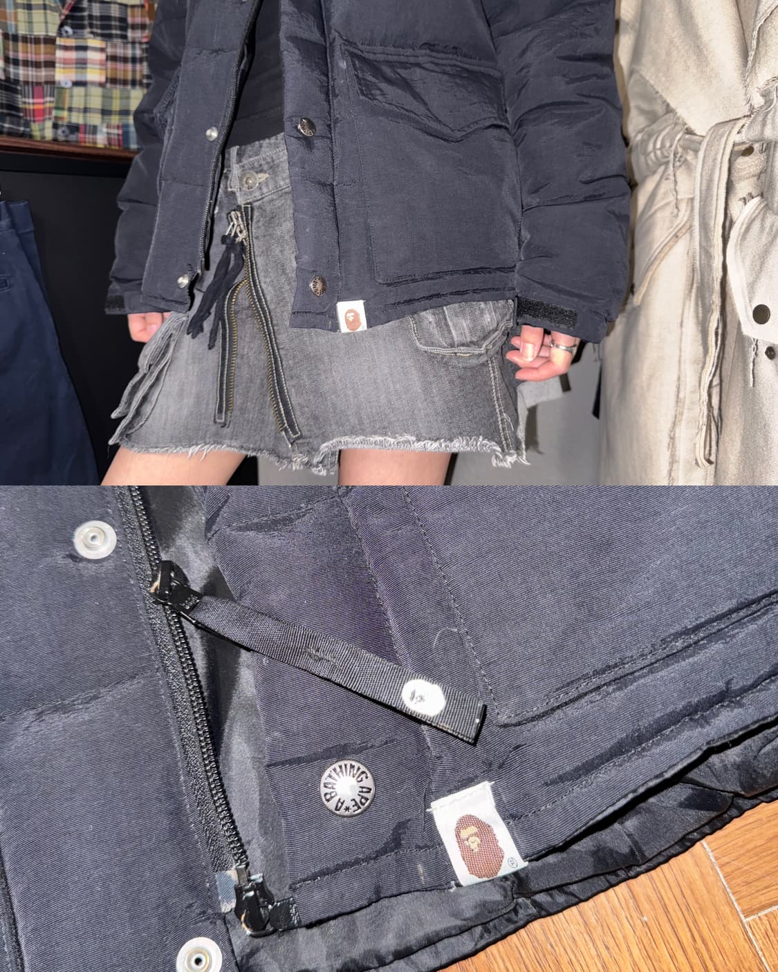 A Bathing Ape 베이프 로고 패딩 상품이미지9