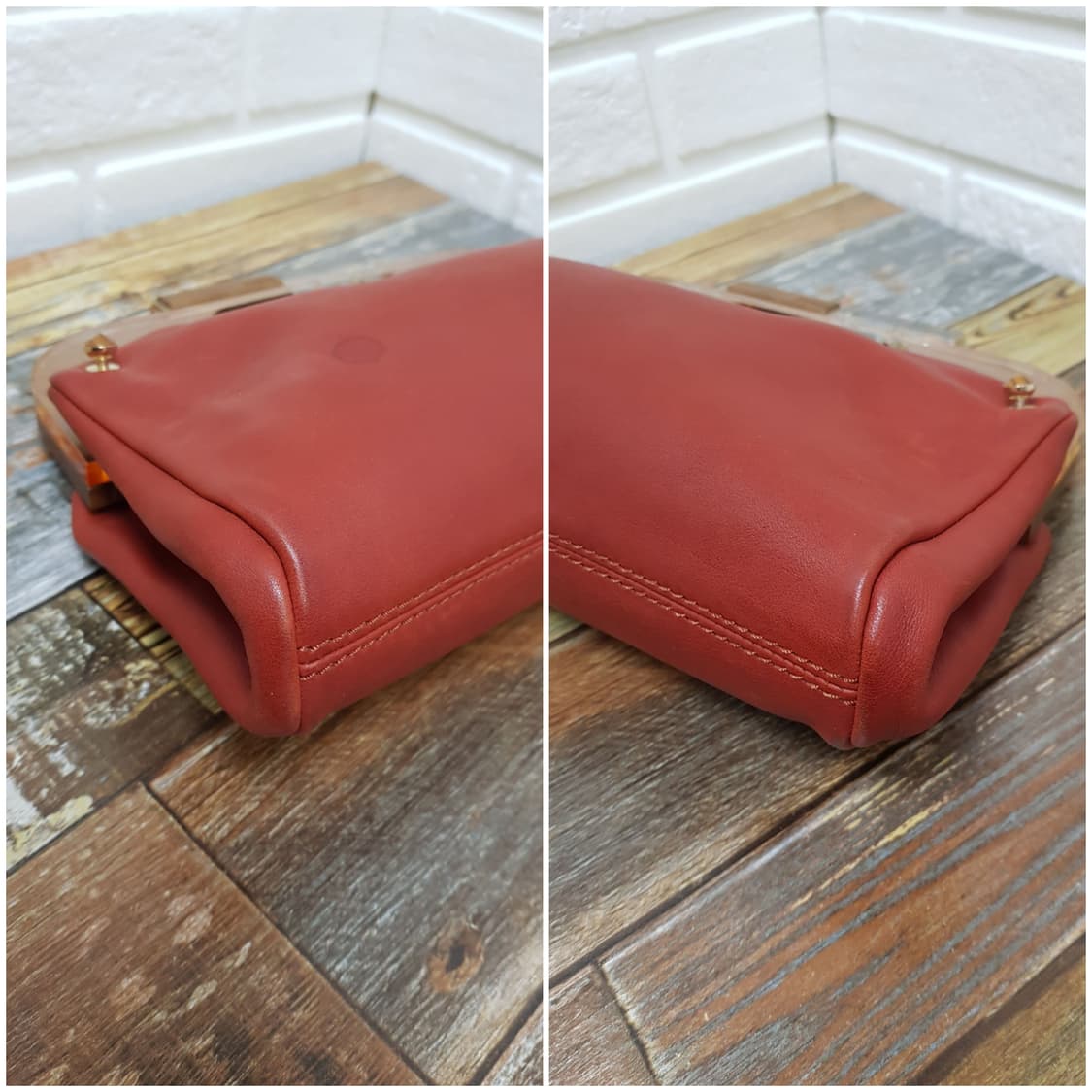 [정품] 펜디 우드핸들 스터드 토트백 상품이미지6