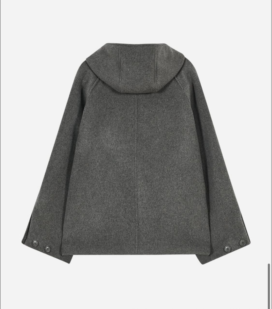 타입서비스 후디드 하프 코트 그레이 상품이미지2