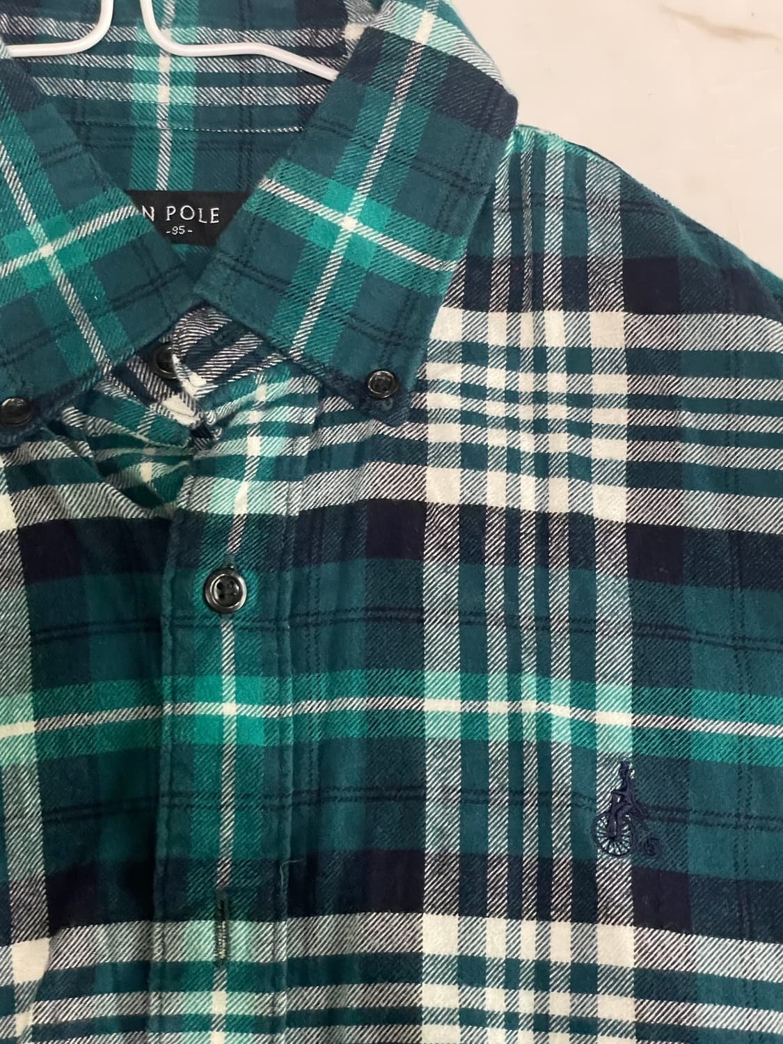 빈폴 체크 셔츠 95 급처 상품이미지3
