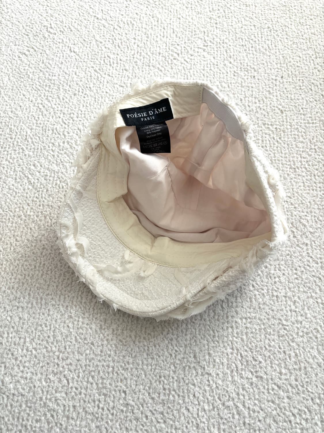 포에지담 코사지 플랫 캡 헌팅캡 에그쉘 상품이미지2