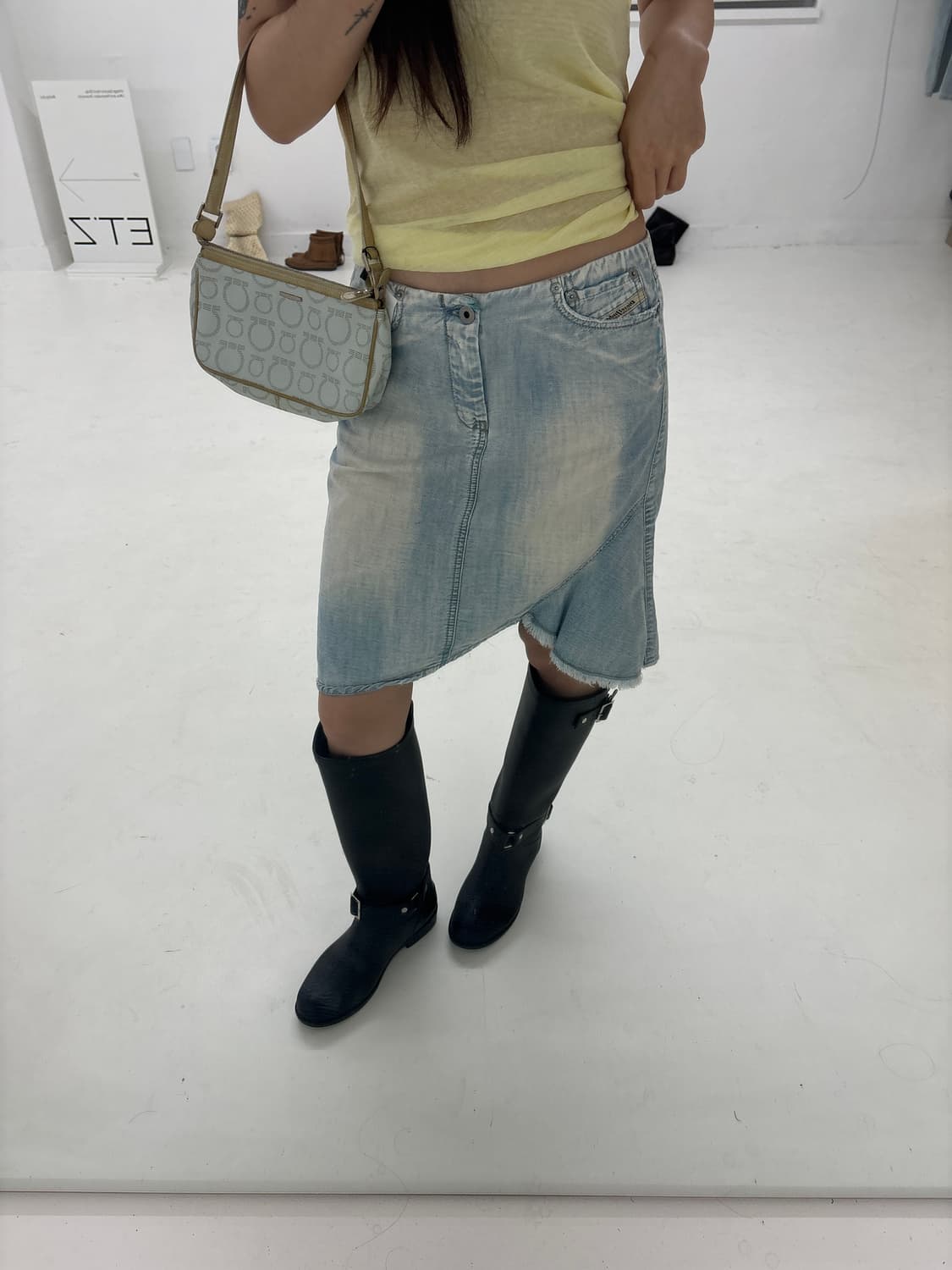 Diesel denim mid skirt 상품이미지9