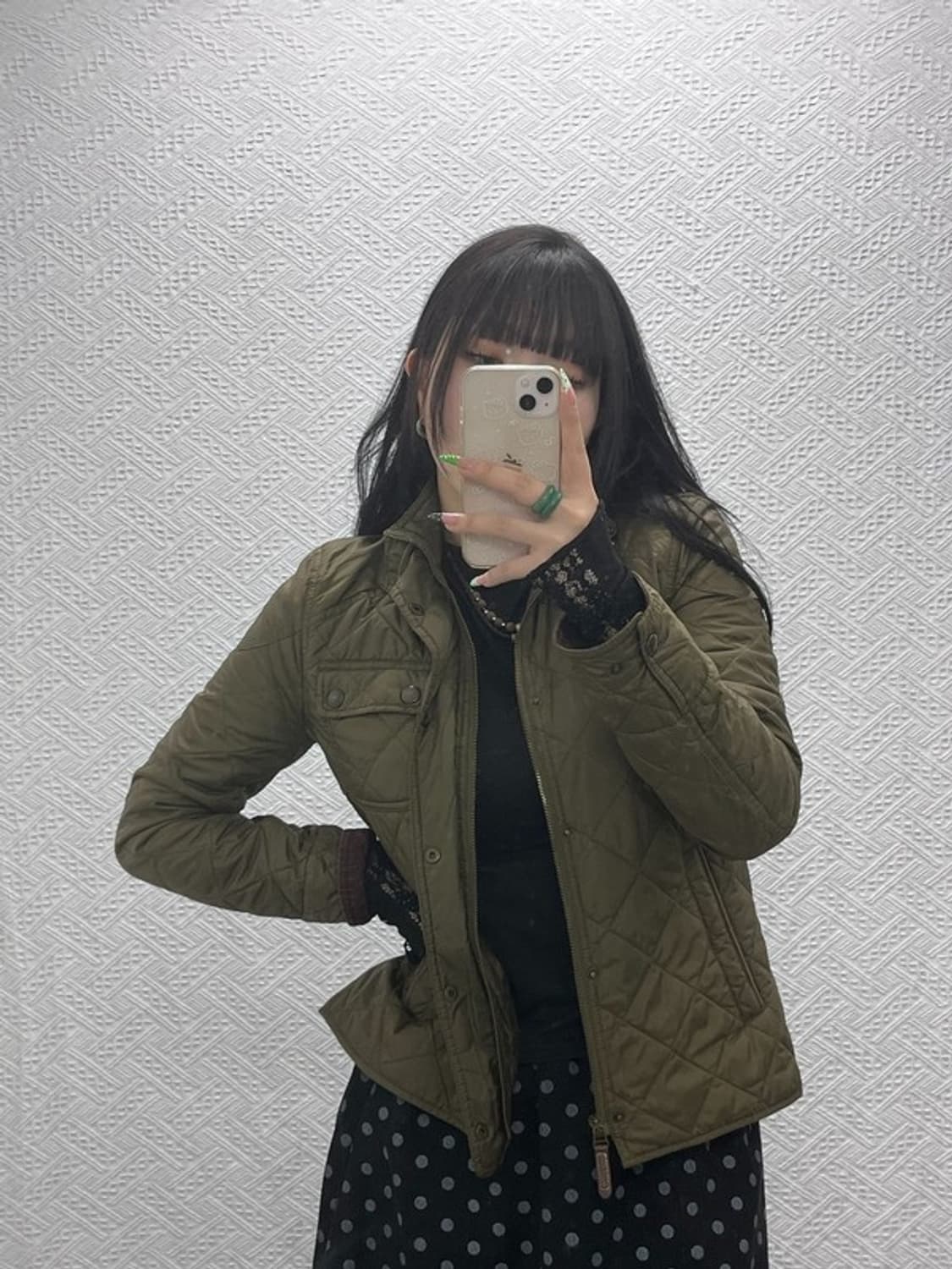 폴로 랄프로렌 빈티지 슬림핏 말차카키 퀄팅 자켓 S C09097 상품이미지2