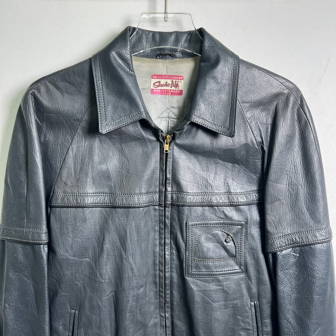 VTG 빈티지 양가죽 봄버 자켓 M 상품이미지4