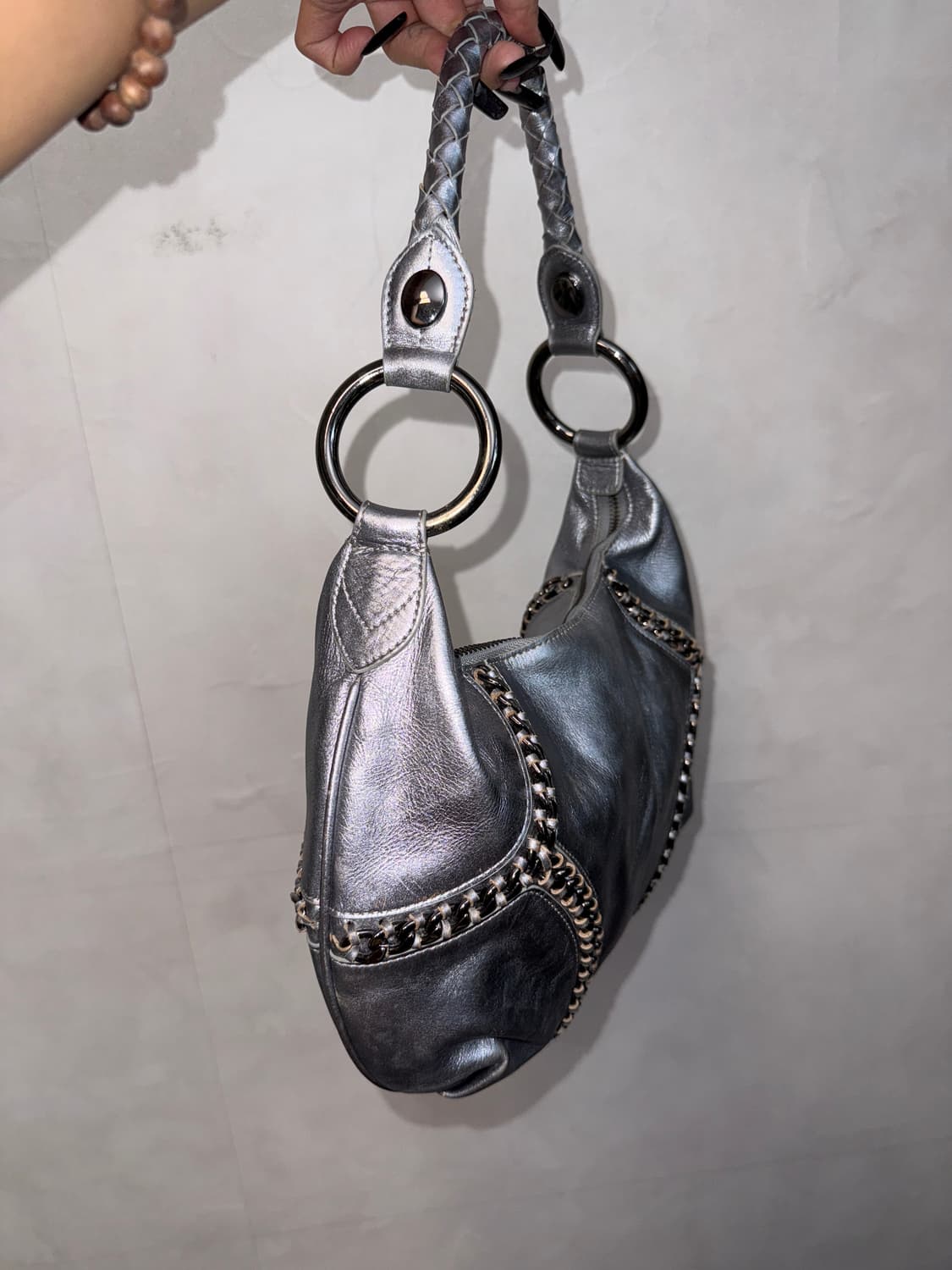Kenneth Cole silver western stitch 숄더백 상품이미지3
