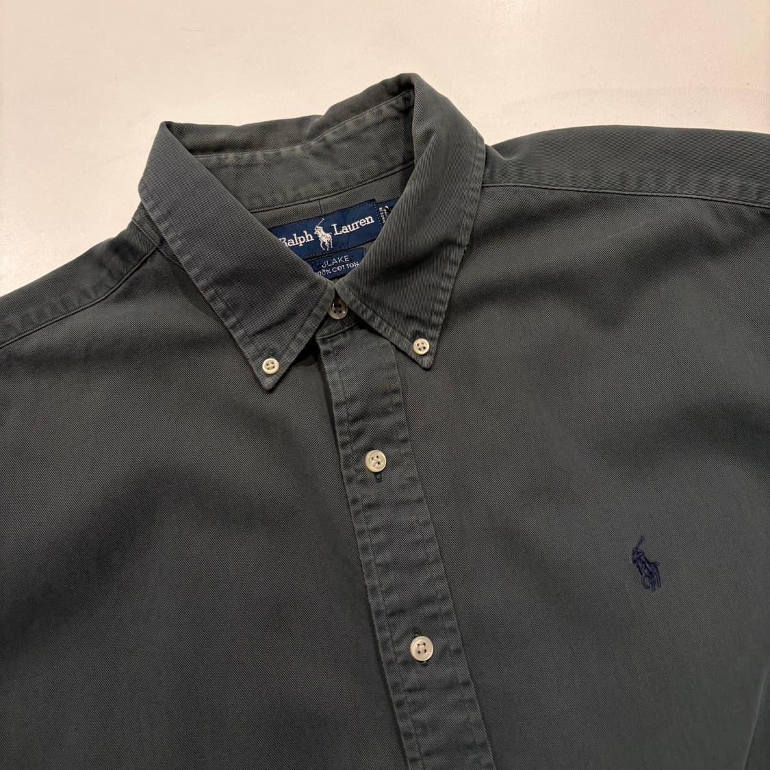 [XL] 폴로 랄프로렌 반팔 셔츠 딥그린 D391 상품이미지3