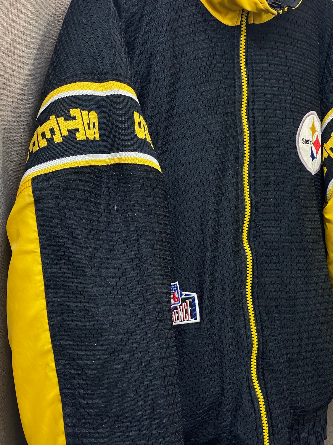 90s nfl 피츠버그 스틸러스 리버시블 팀 패딩 점퍼 상품이미지7