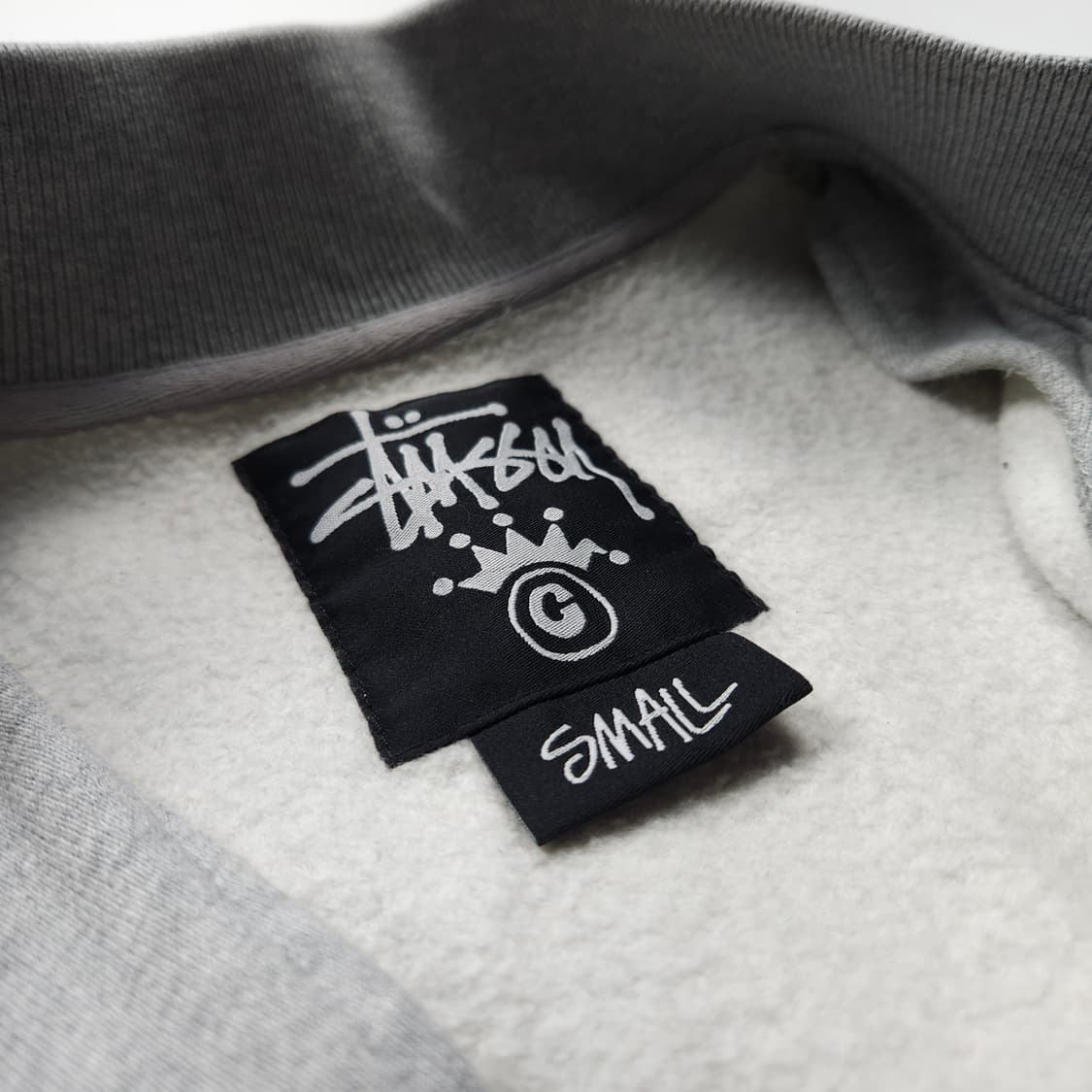 스투시 빅로고 스펠아웃 스웻 바시티 자켓 (S) 상품이미지9