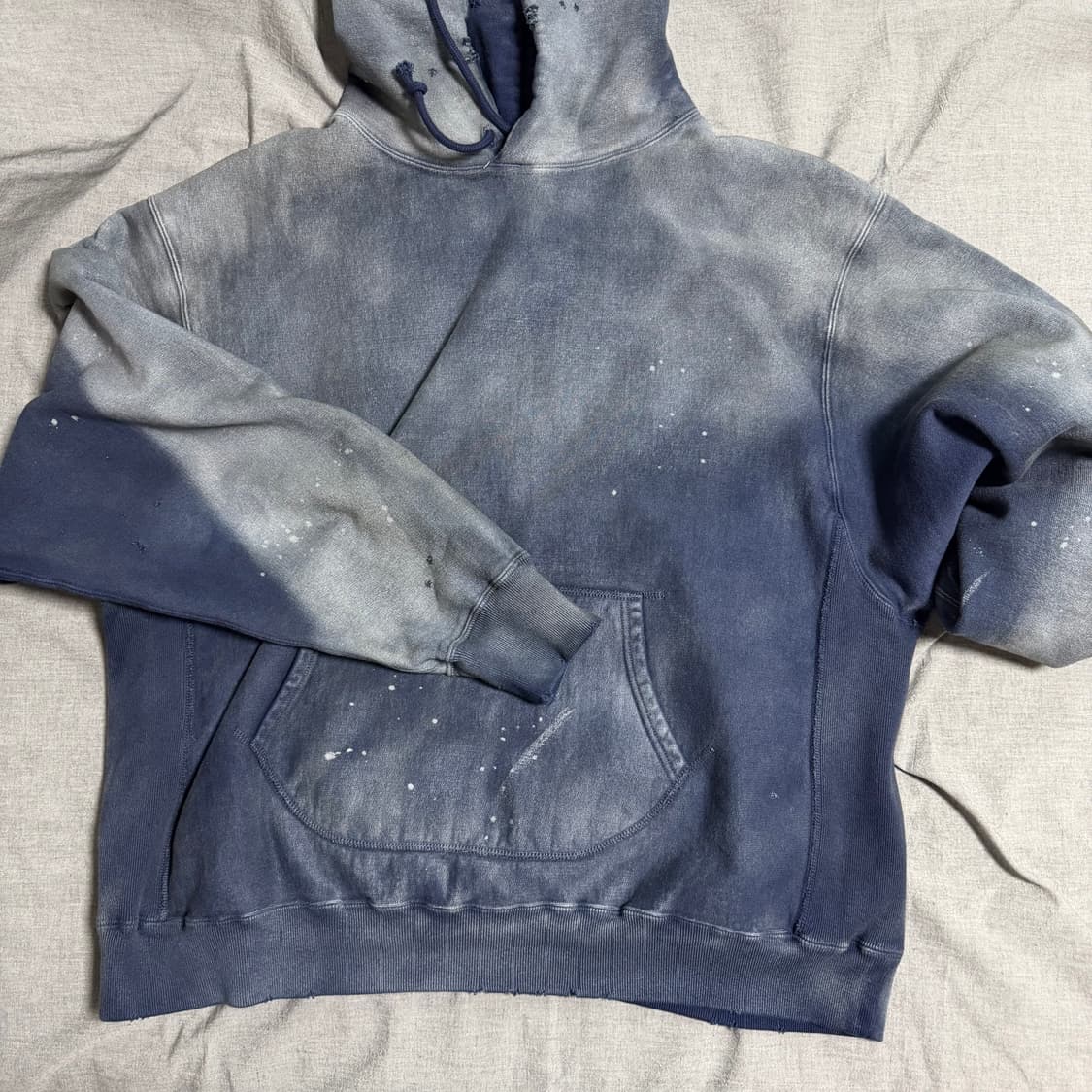 [XL] 바우와우 재팬 데미지 후드 - 네이비 상품이미지4