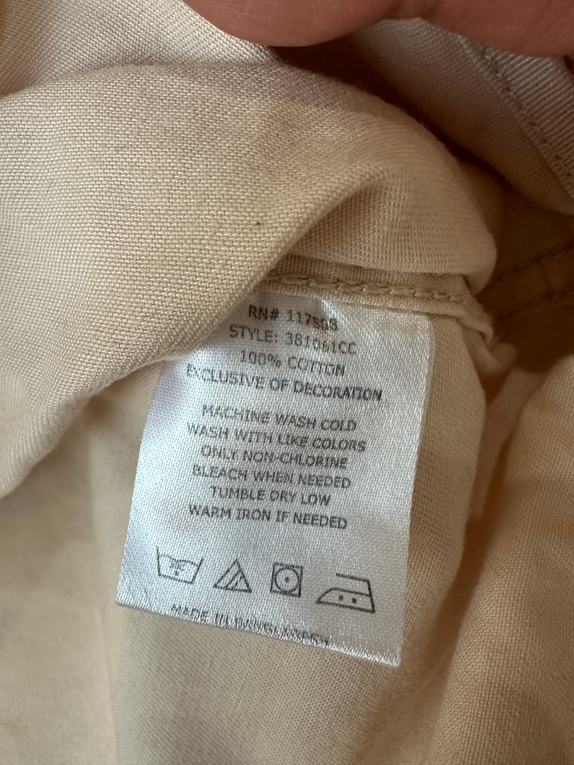 리바이스 데님 워크셔츠 아이보리 XL 상품이미지8