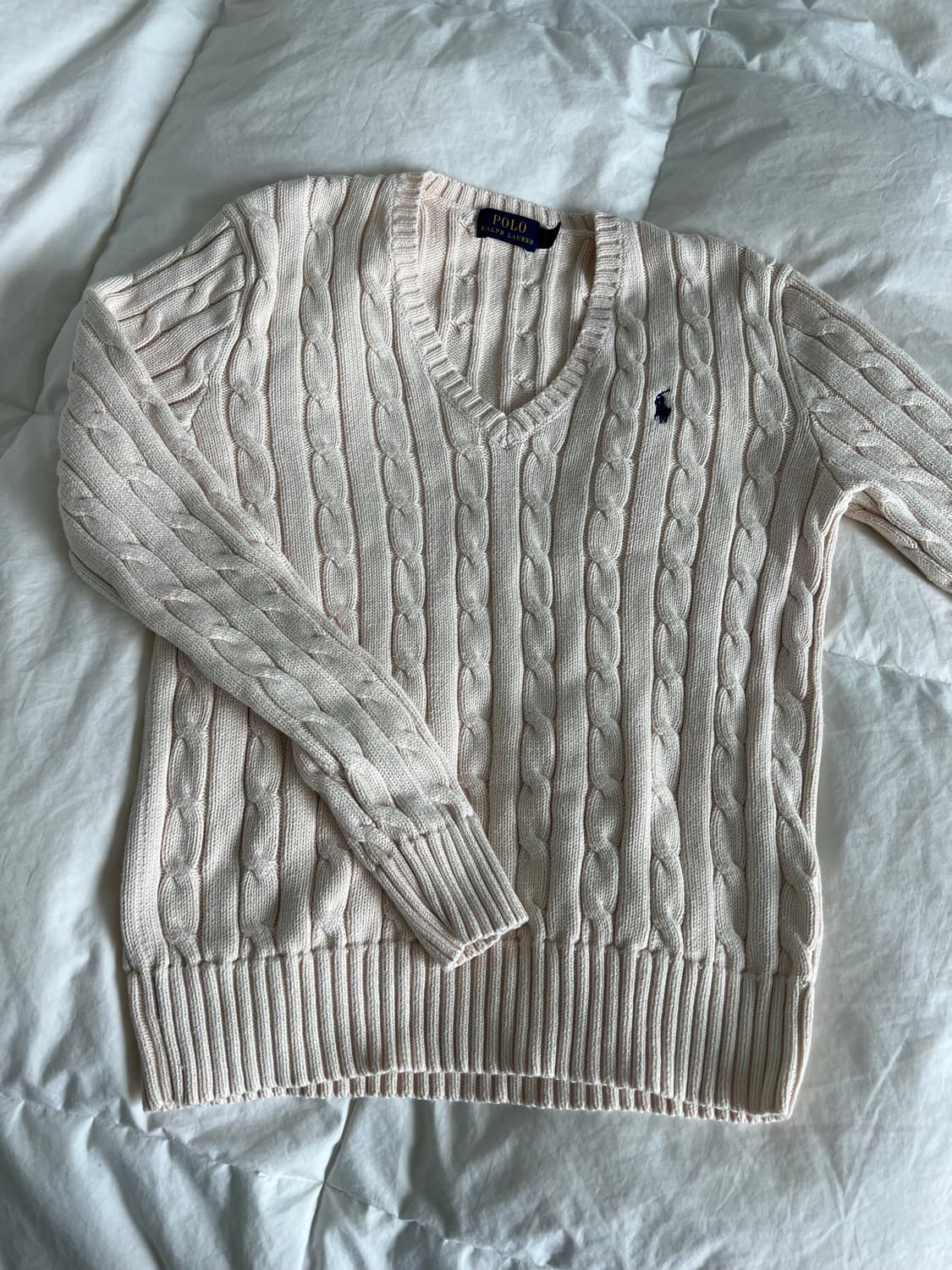 폴로 케이블 니트 S 상품이미지2