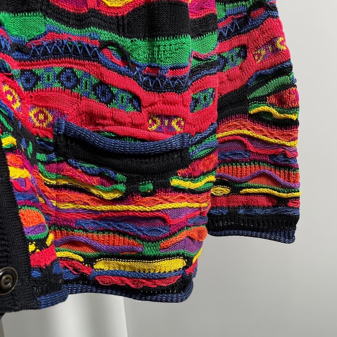 쿠지 케이블 V넥 가디건 상품이미지4