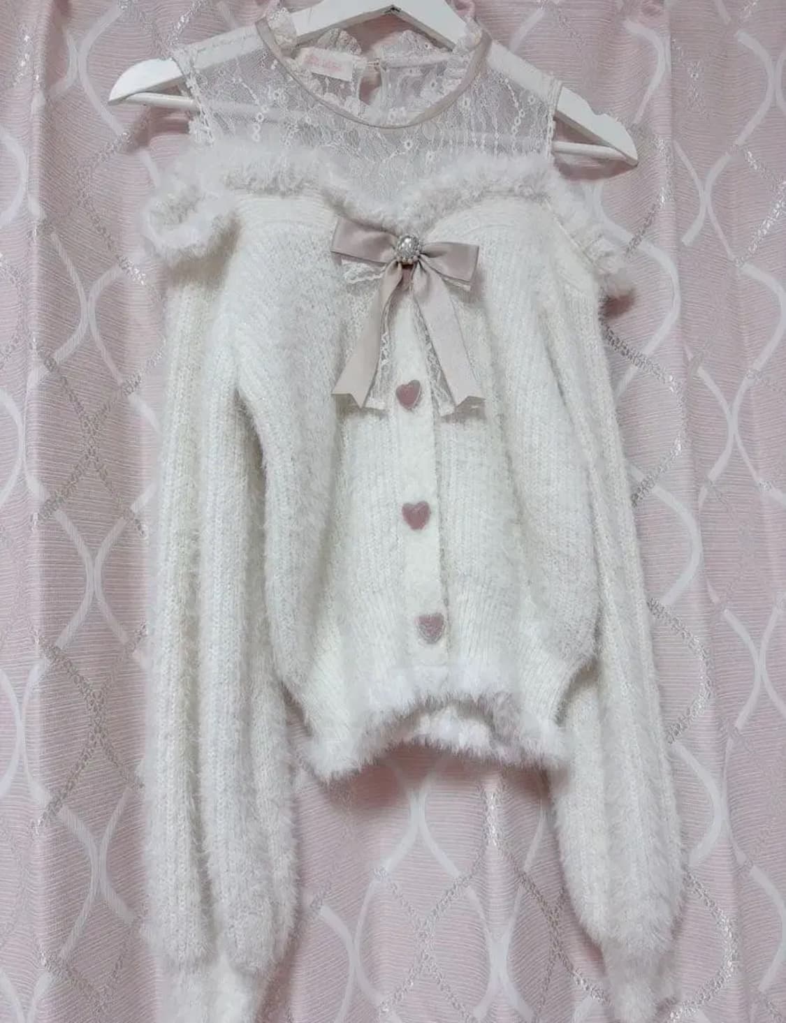 리즈리사 어깨 트임 니트 히메갸루 상품이미지1