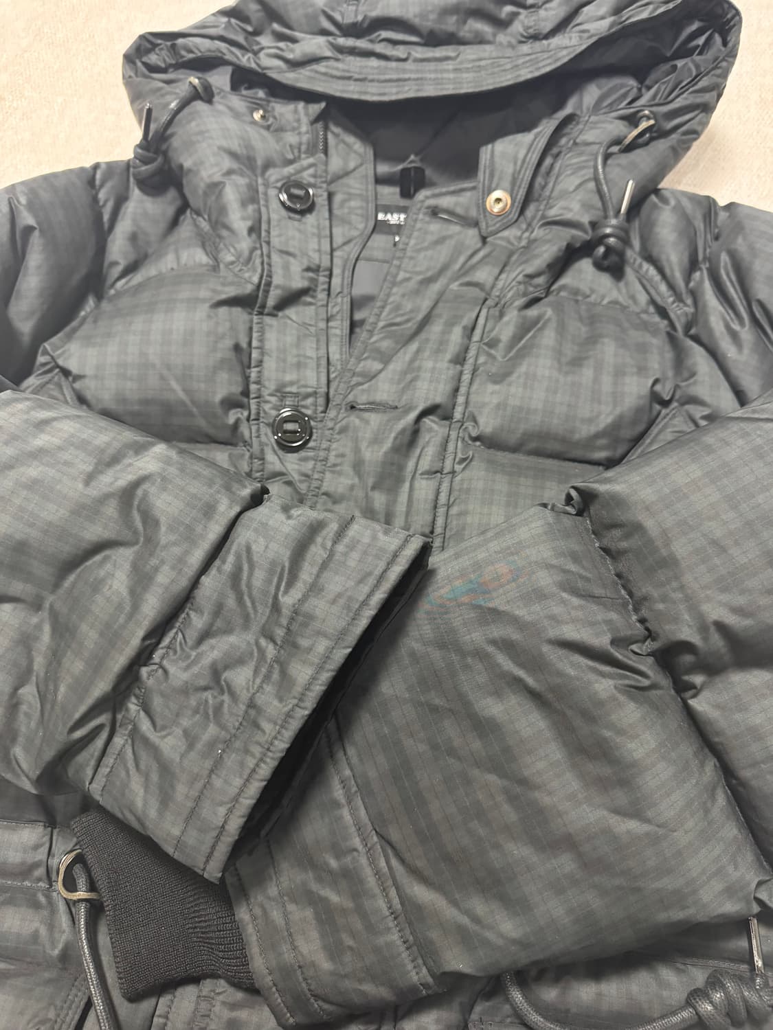 이스트로그 유틸리티 쉴드 파카 블랙티탄체크 상품이미지2