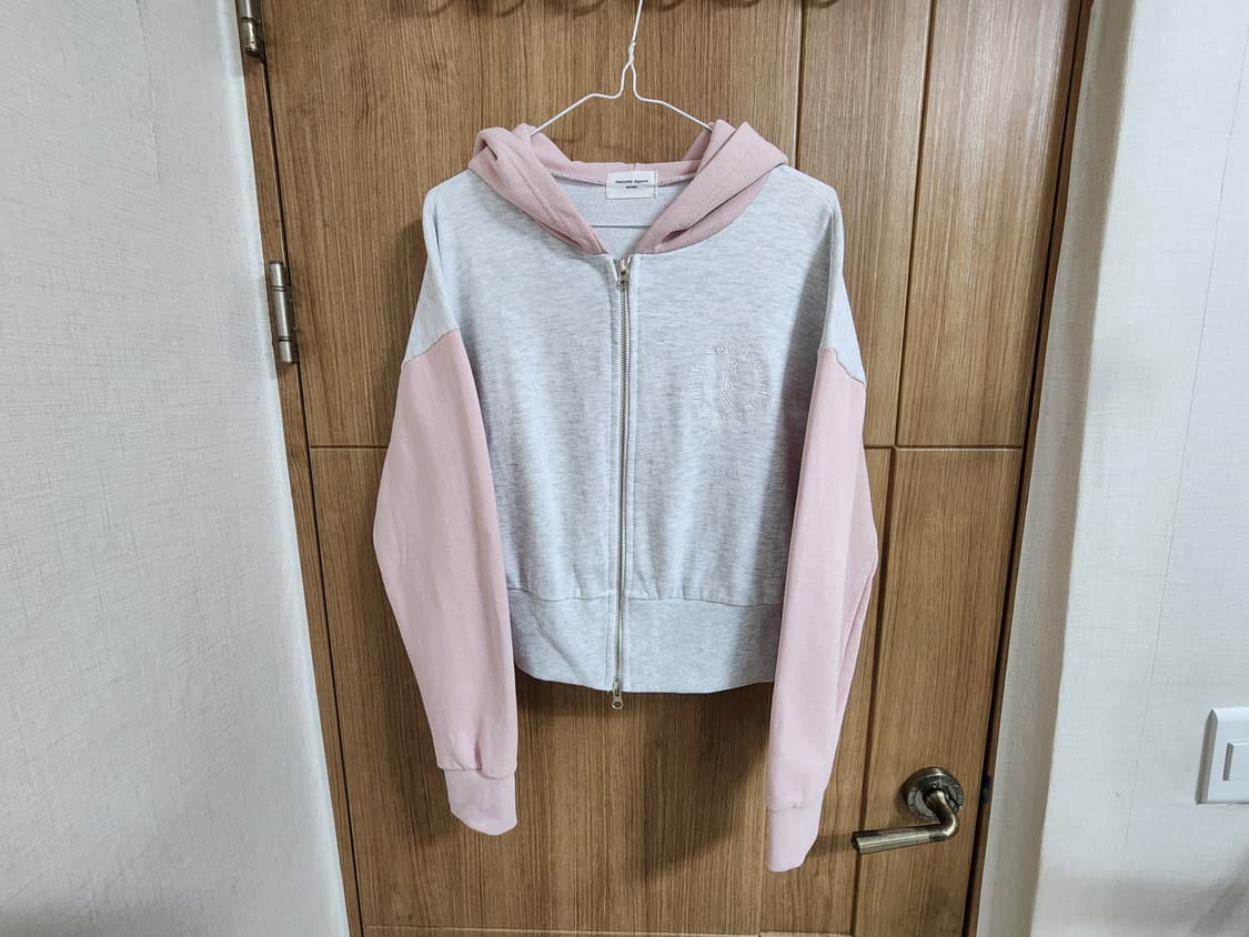(F)여성 어썸어패럴 크롭 후드집업  상품이미지1
