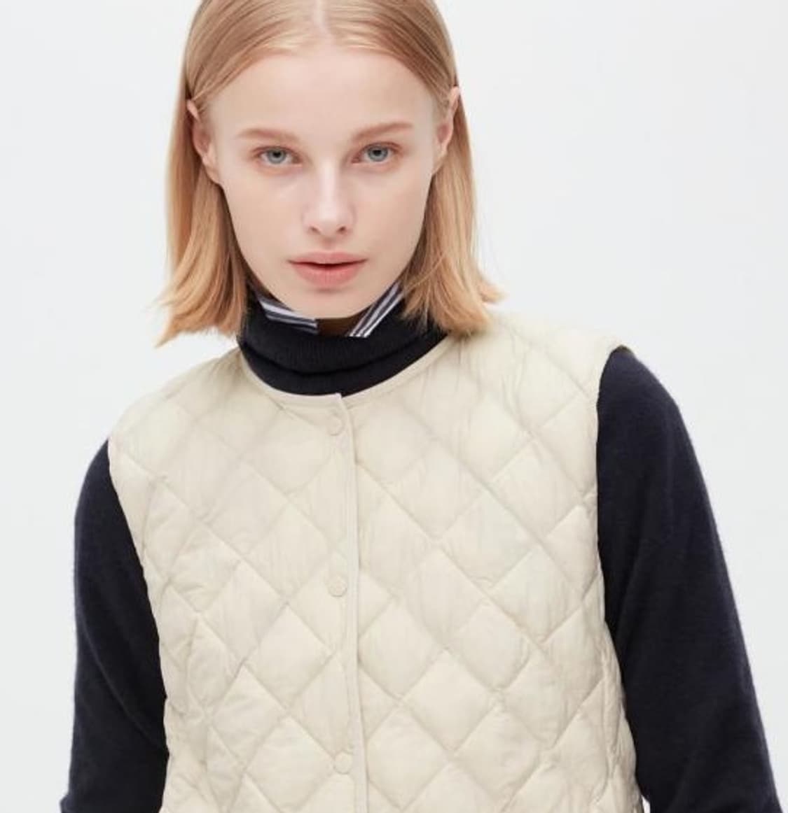 (미착용, 새상품) 유니클로 웜패디드 퀼팅 베스트 (경량패딩조끼) 상품이미지1