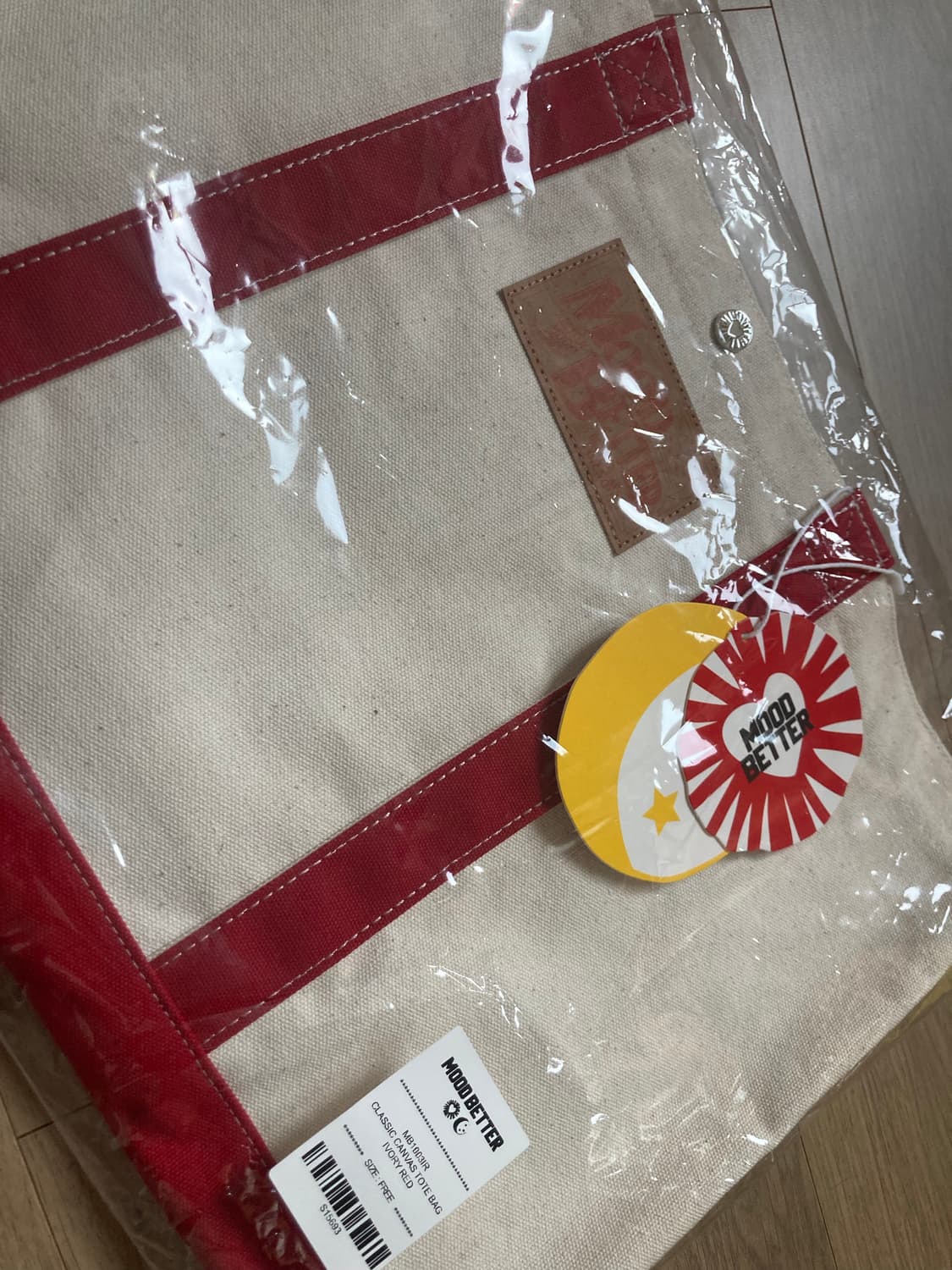 무드베러 클래식 아이보리 토트백 상품이미지8