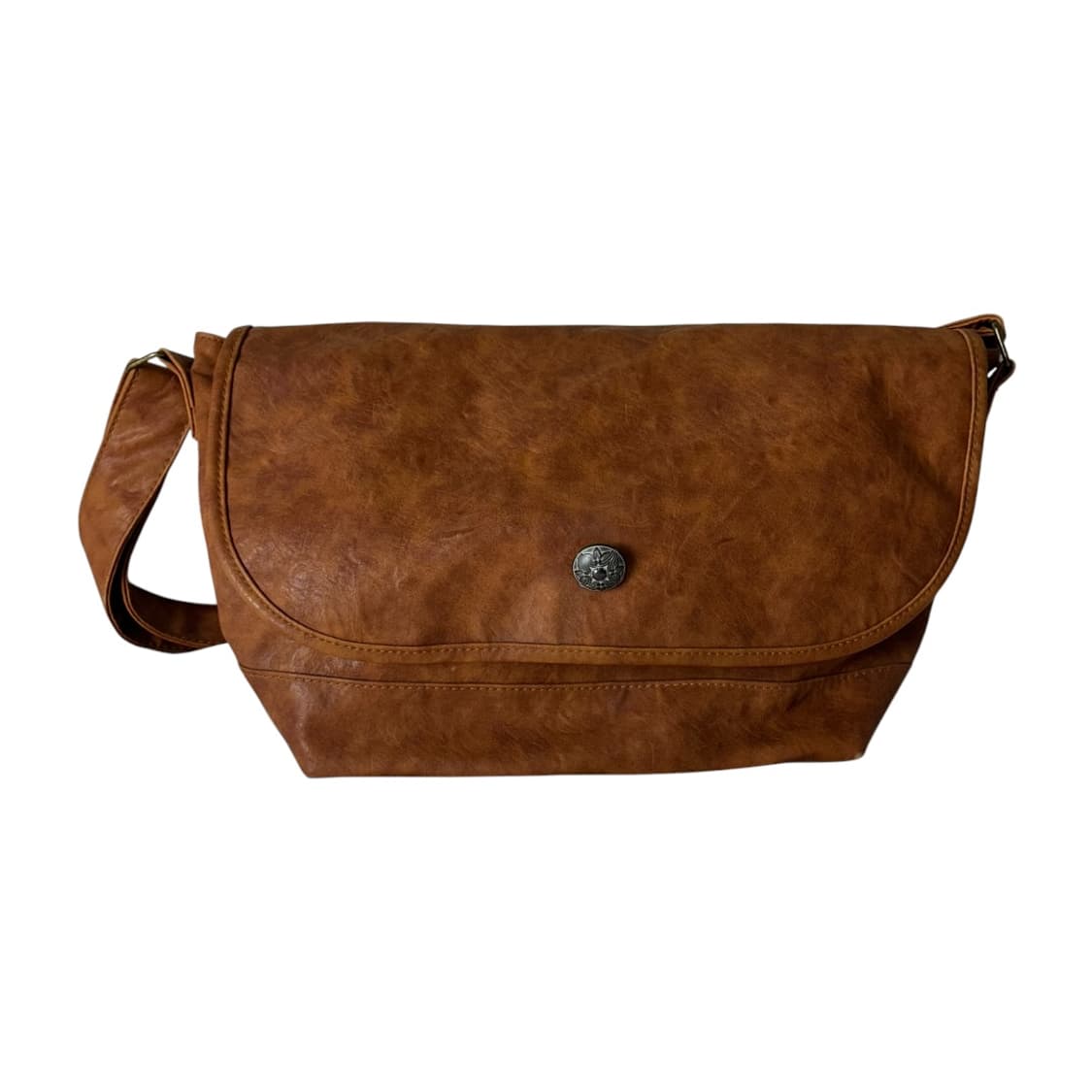 [JPN] 빈티지 브라운 웨스턴 레더 크로스백 상품이미지1