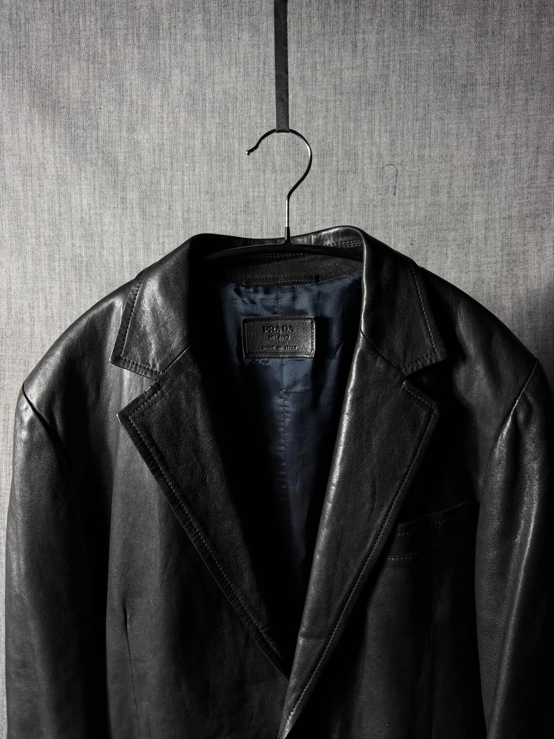 프라다 레더 싱글 블레이저 상품이미지3