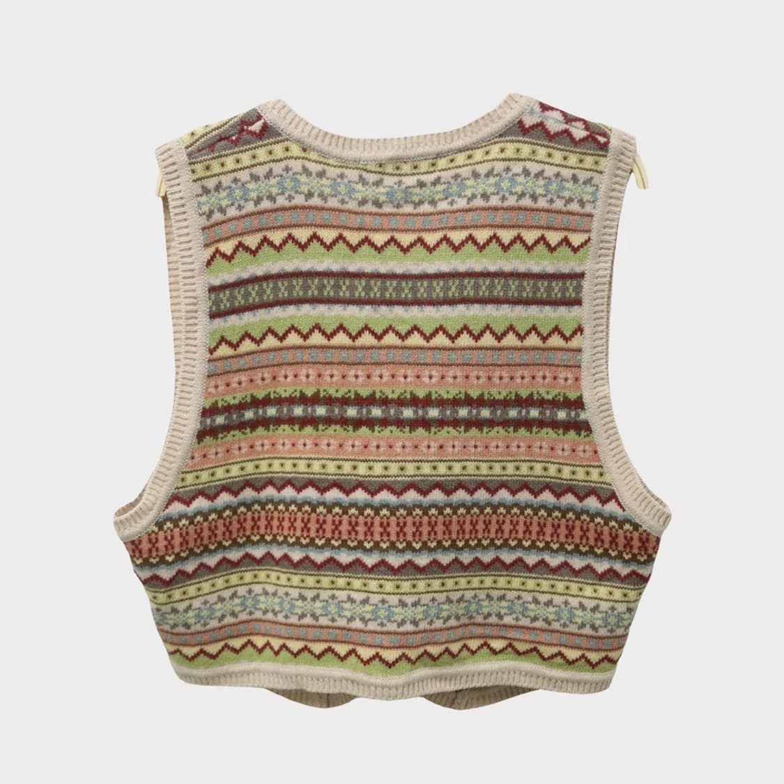 MELROSE 에스닉 울 앙고라 혼방 니트베스트 62300 상품이미지2