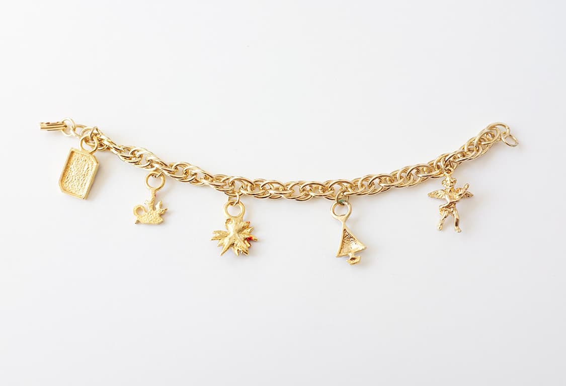 1980s 크리스마스 참 빈티지 팔찌 상품이미지10