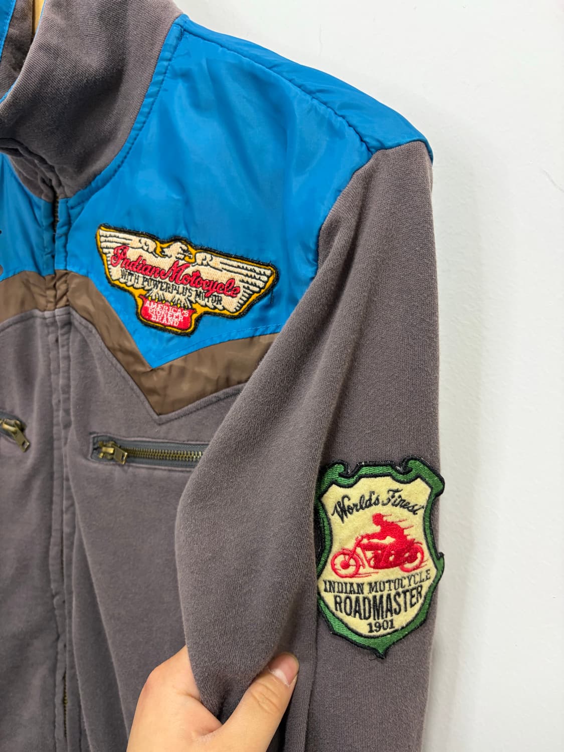 인디안 모터사이클 바이커 코튼자켓 상품이미지7