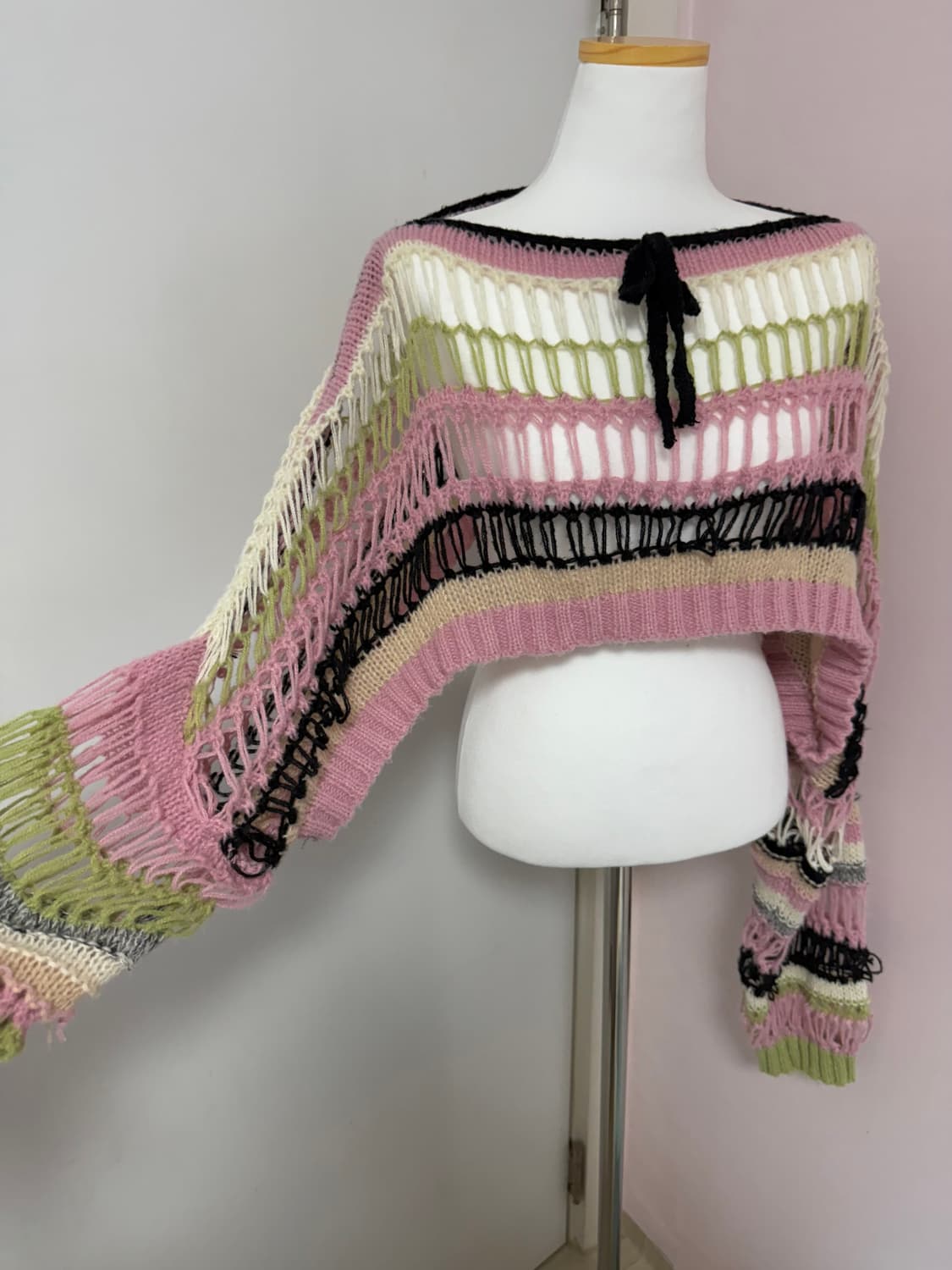 빈티지 그런지 그물 니트  상품이미지2