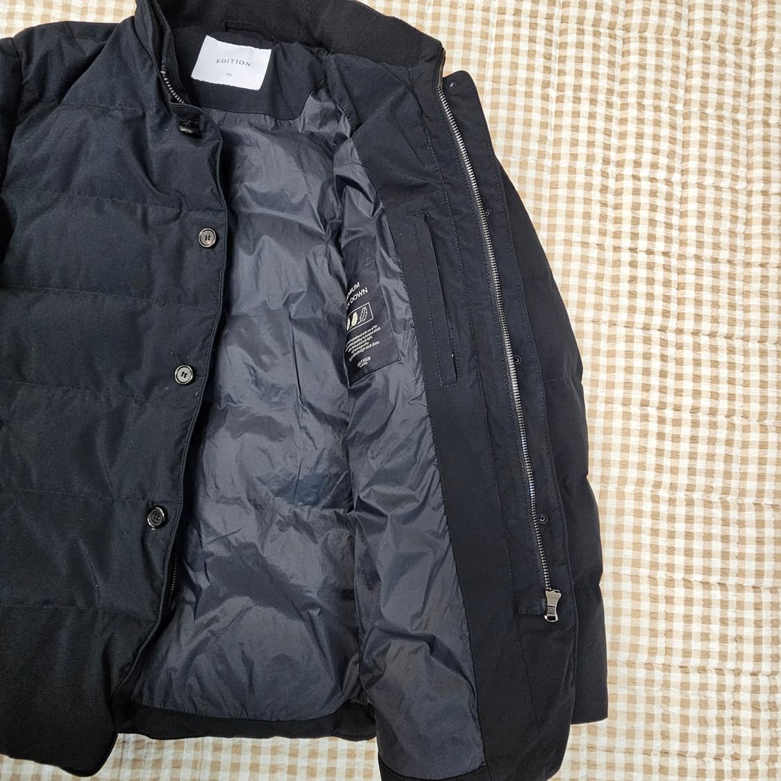에디션 오리털 패딩 자켓 남자100 상품이미지6