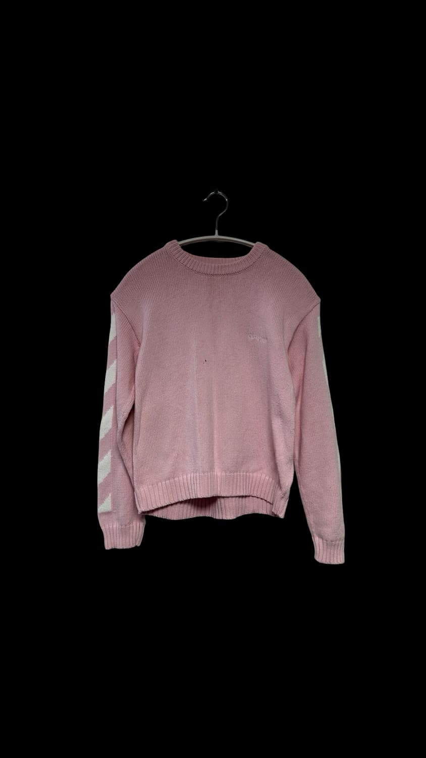 오프화이트 베이비 핑크 니트 상품이미지1