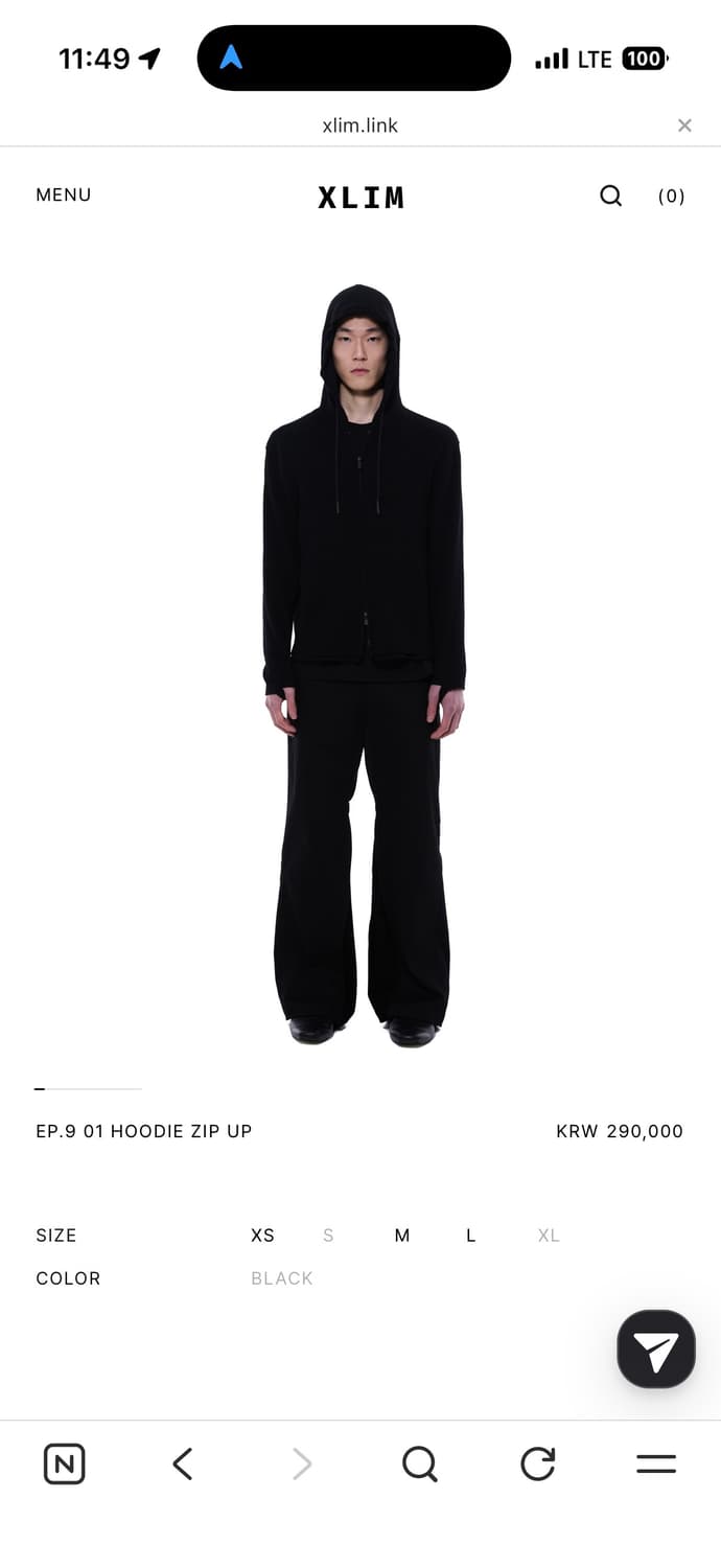 (교환) xlim ep.9 01 hoodie zip up 상품이미지1