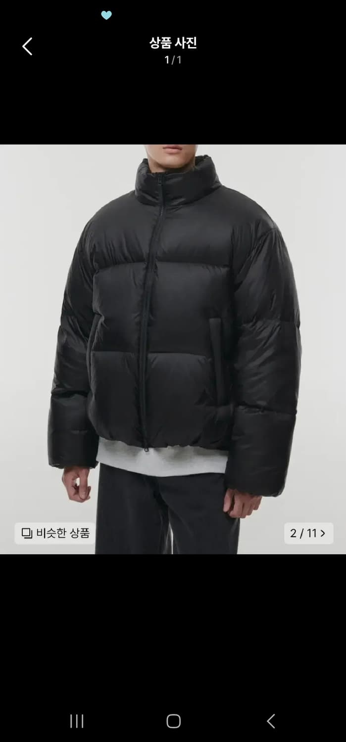 무신사 스탠다드 립스탑 숏패딩 xl 상품이미지1