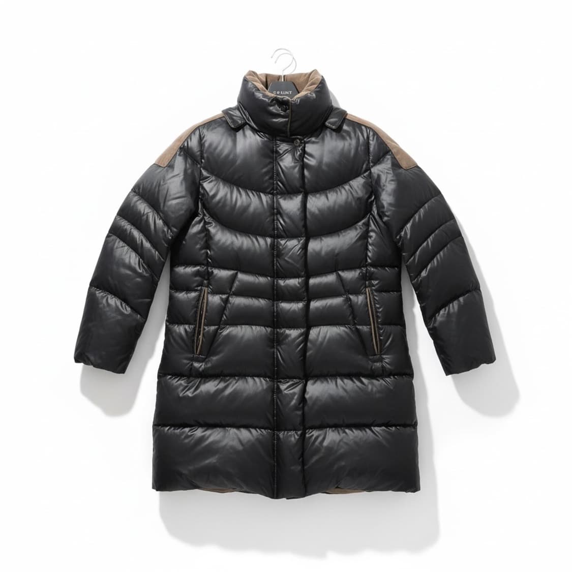 타임 블랙 다운 패딩 코트  상품이미지1