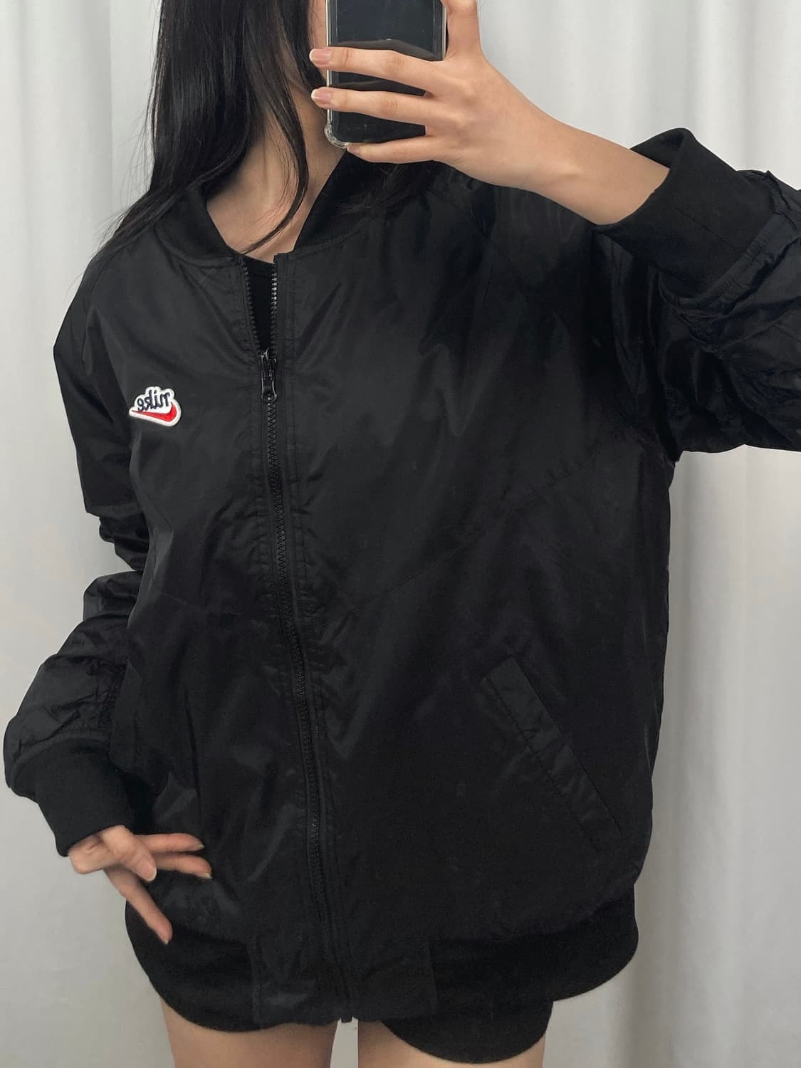 나이키 리버시블 블랙 퀼팅 자켓 상품이미지2