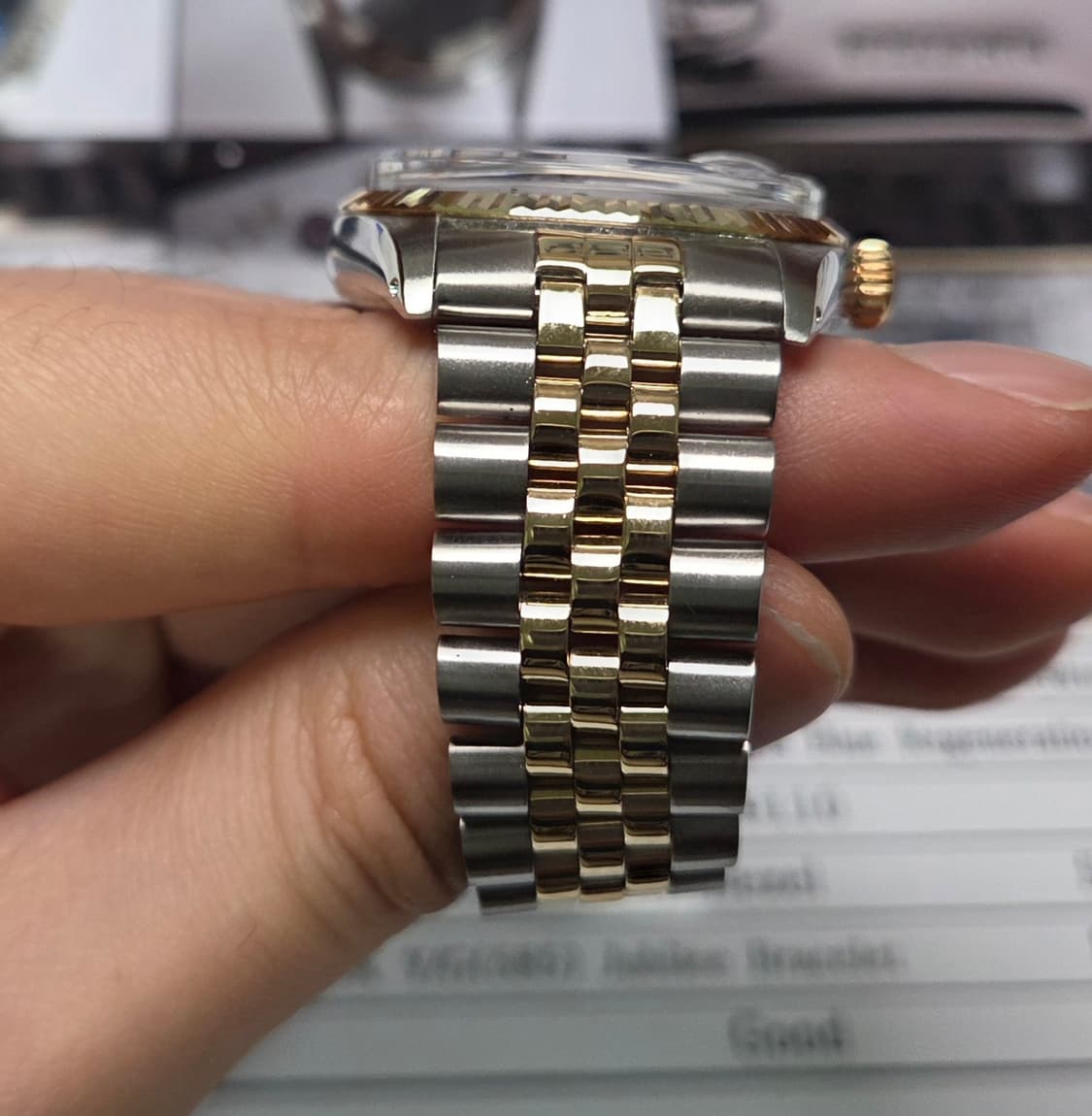 롤렉스 데이저스트 16013 콤비 네이비청판 쥬빌리줄 (감정서 포함) 상품이미지7