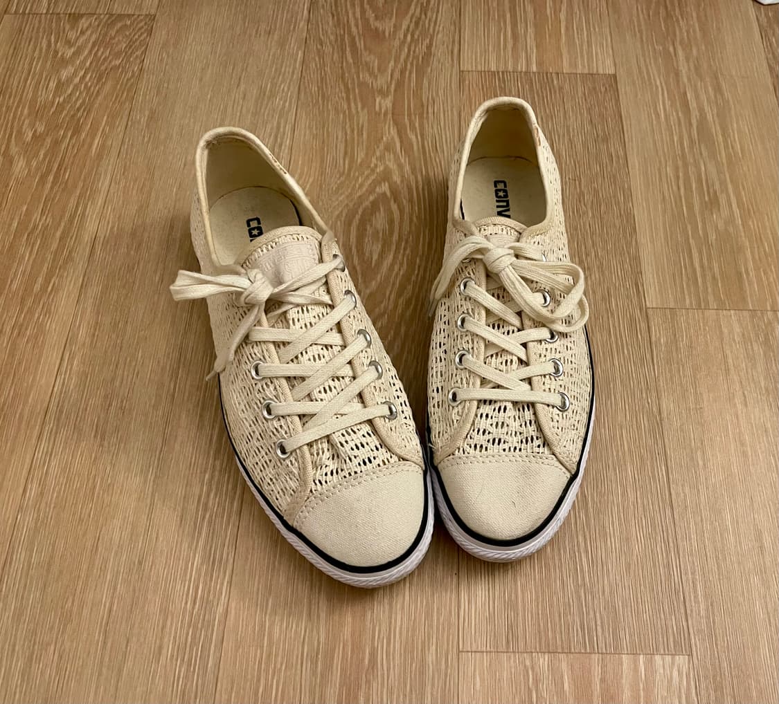 컨버스 척테일러 올스타 하이라인 크로셰 로우 (Natural Ivory) 상품이미지1