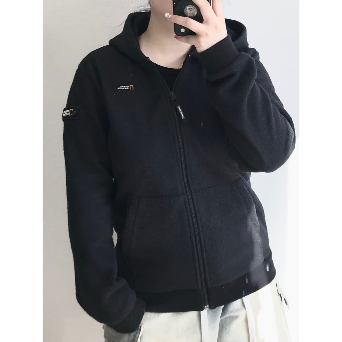 내셔널지오그래픽 후리스 후드집업 160 상품이미지1