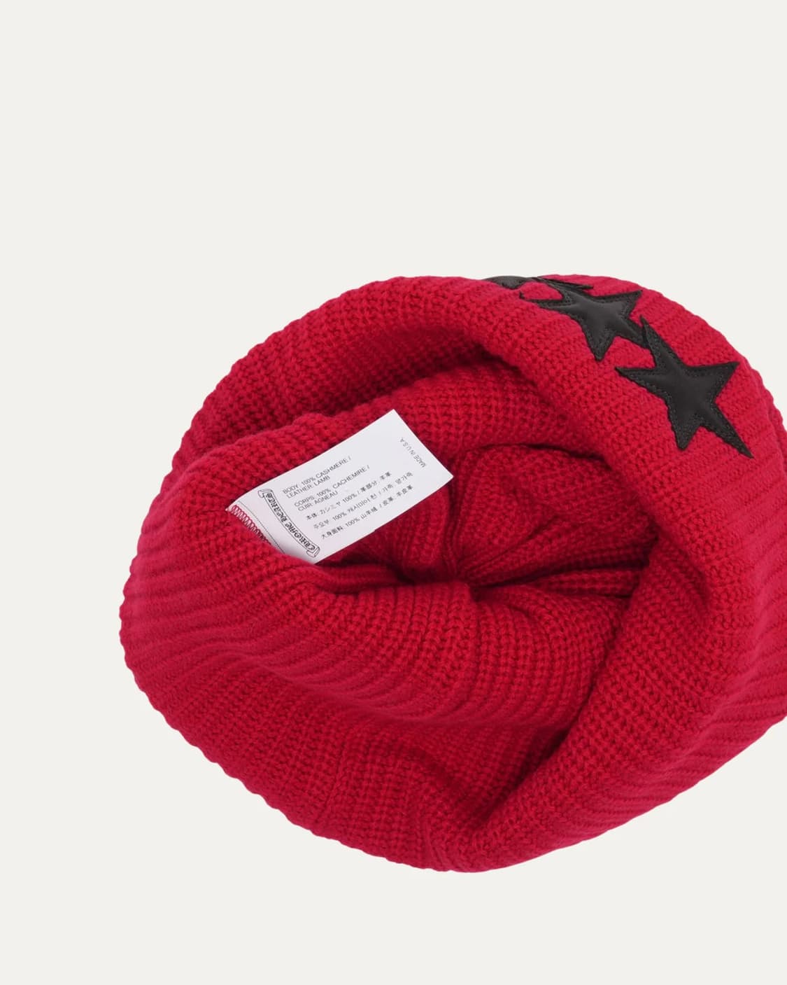 [OS] 크롬하츠 슬러지 캐시미어 비니 레드 상품이미지3