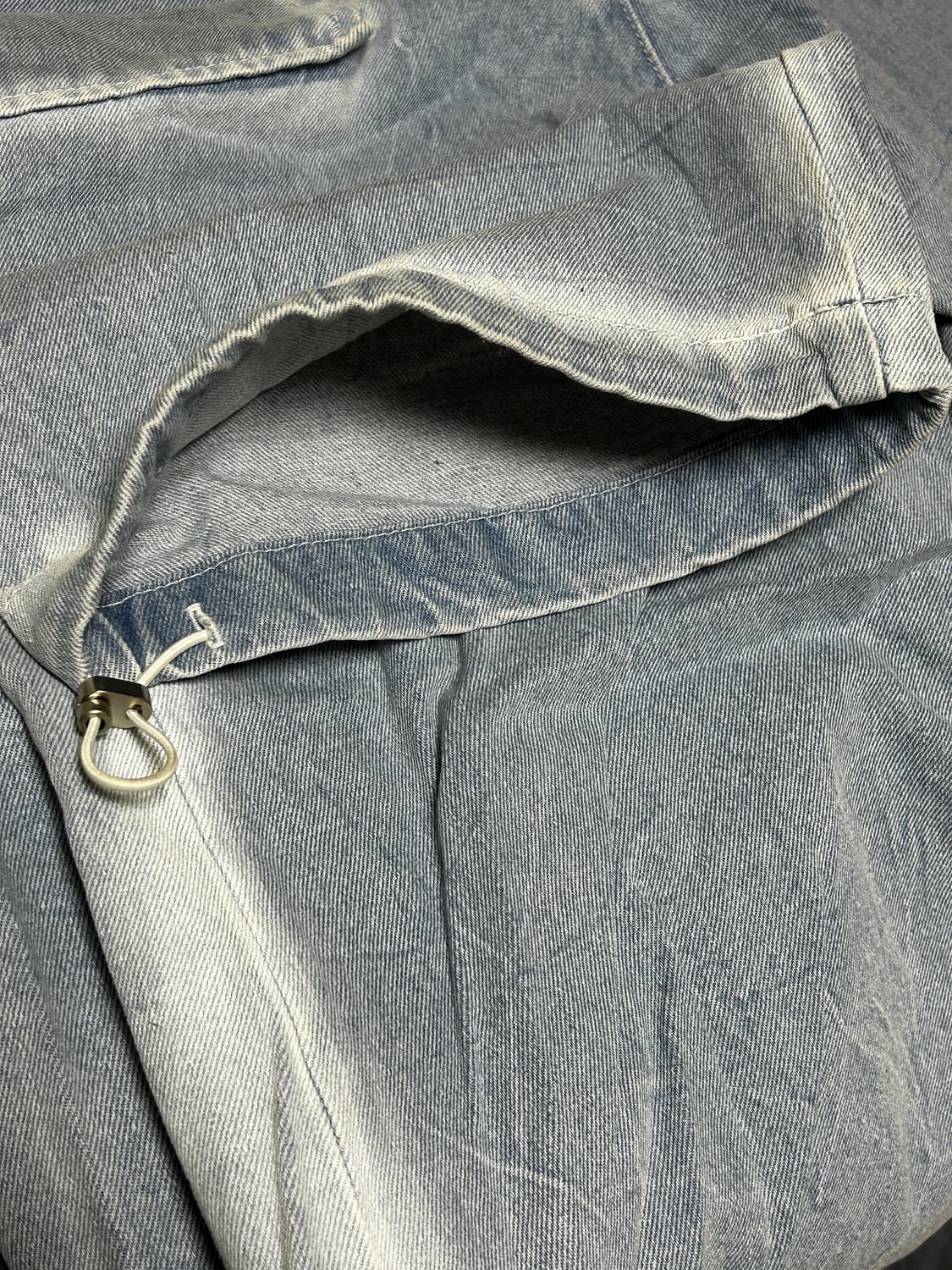 50 솔리드 옴므 와이드 데님팬츠 상품이미지6