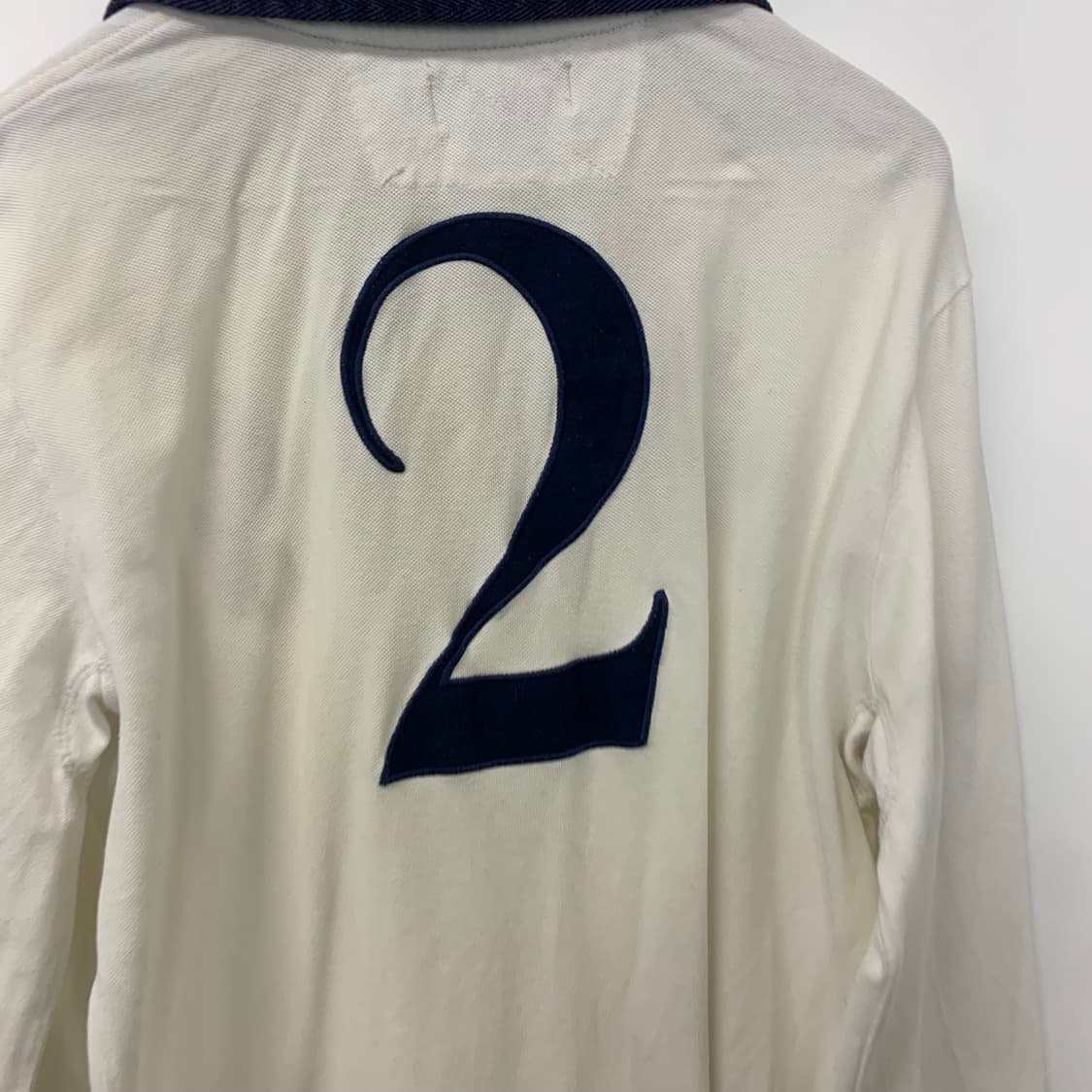 폴로 랄프로렌 빅포니 화이트 금장로고 럭비 카라 티셔츠 상품이미지5