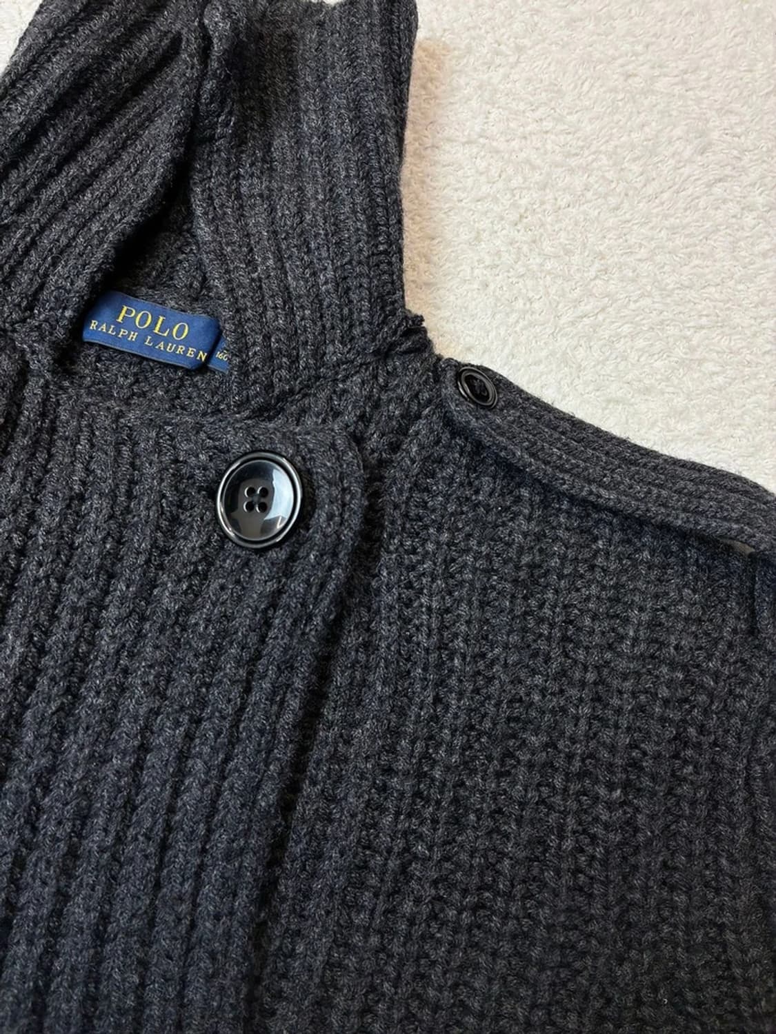 폴로 랄프로렌 울 캐시미어 더블 브레스티드 포켓 가디건 PN6019 상품이미지3